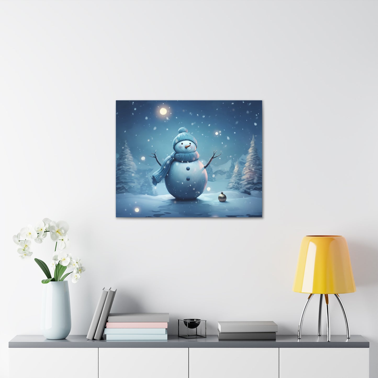 ~Blue Snowman~ Canvas Gallery Wraps