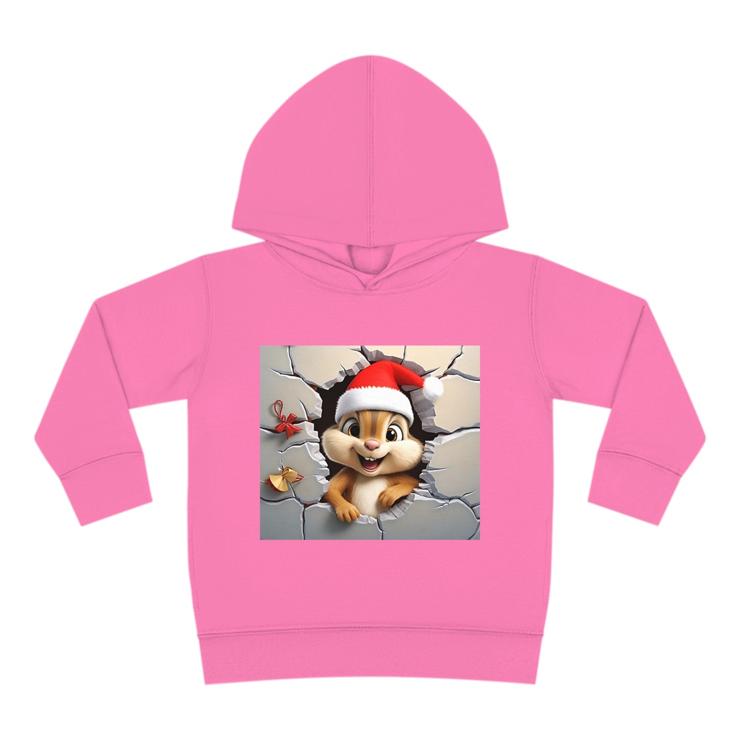 ~Baby Chipmunk~ 3D Christmas Toddler Pullover Fleece Hoodie by Rabbit Skins