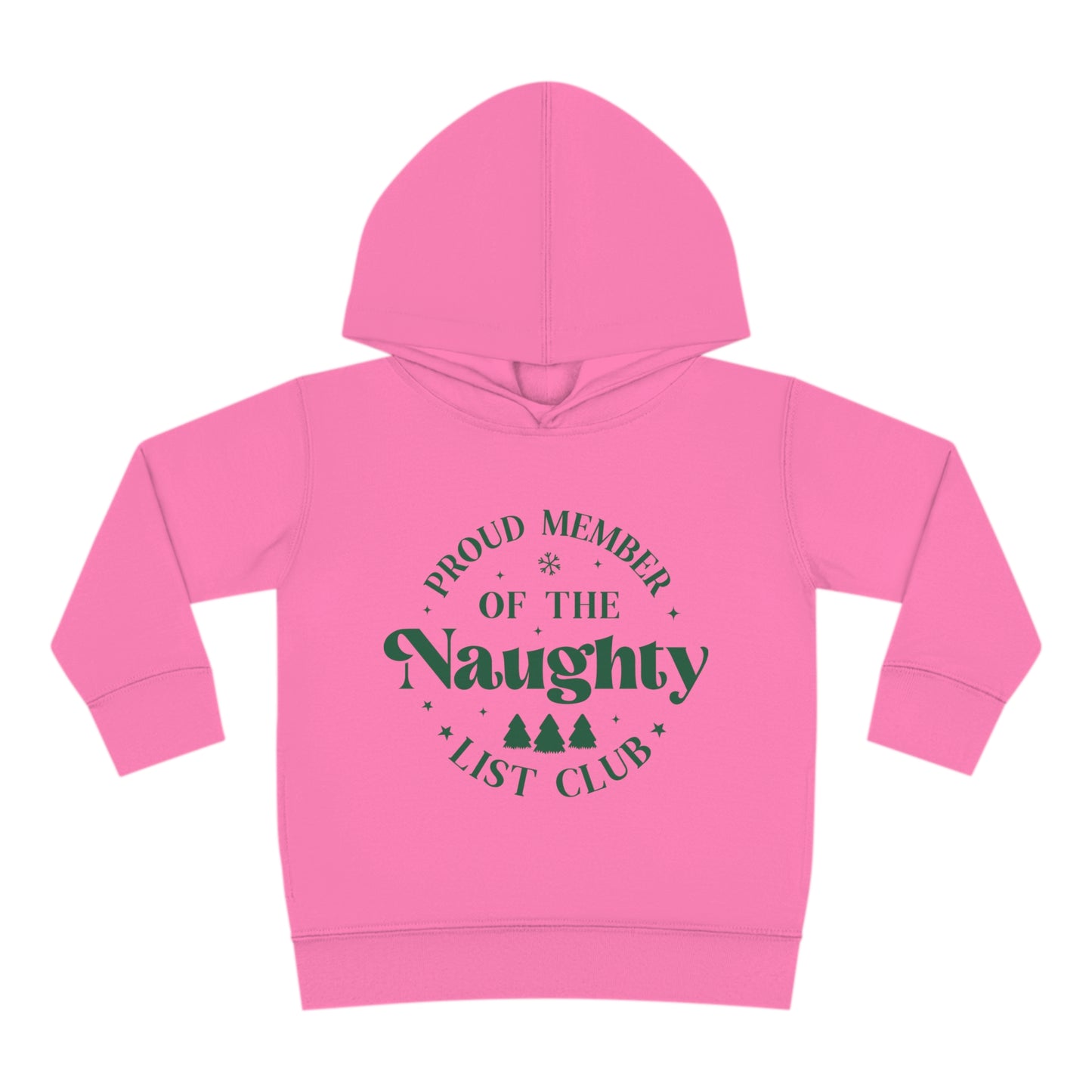 ~Proud Member of the Naughty List Club~ Christmas Toddler Pullover Fleece Hoodie by Rabbit Skins