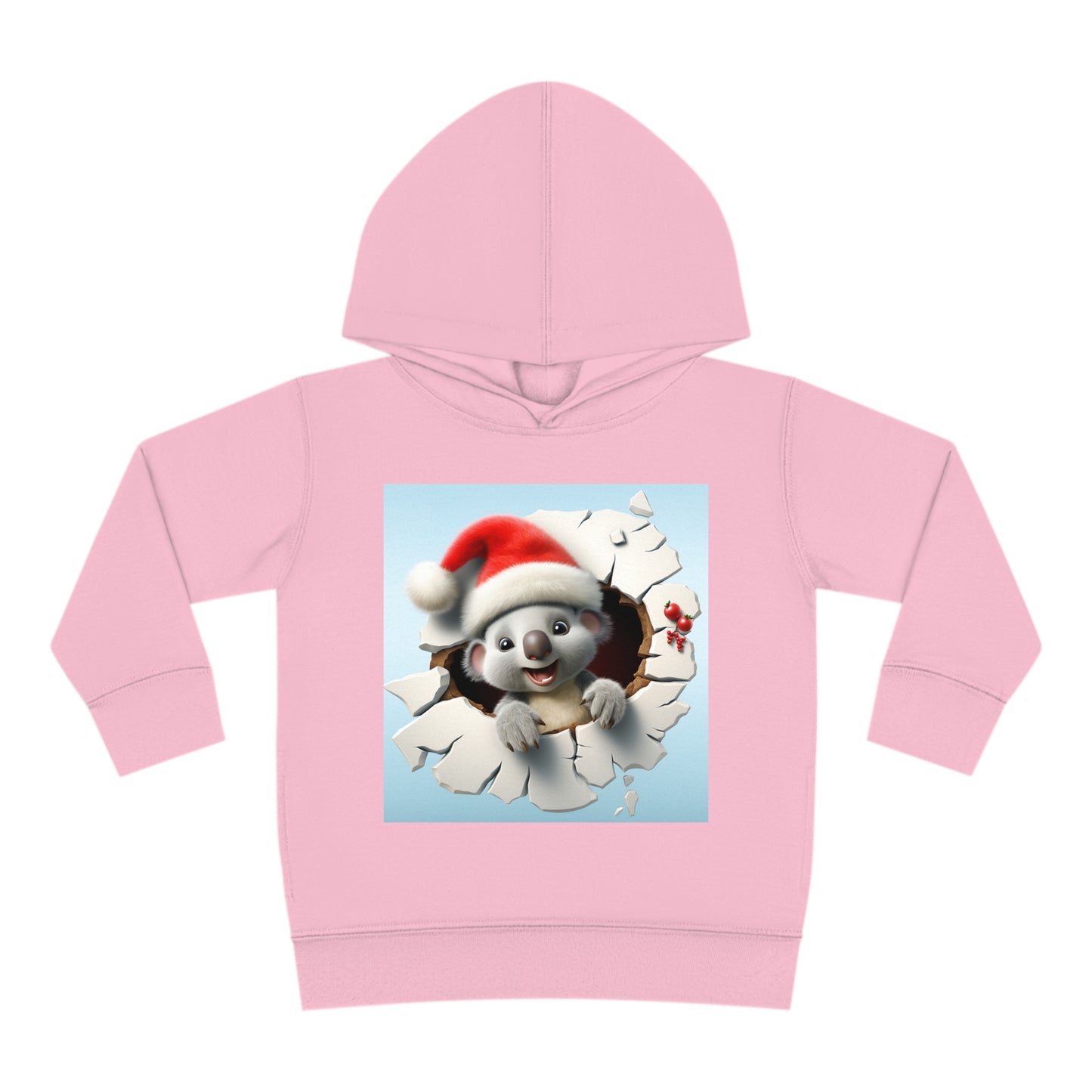 ~Baby Koala~ 3D Christmas Toddler Pullover Fleece Hoodie by Rabbit Skins