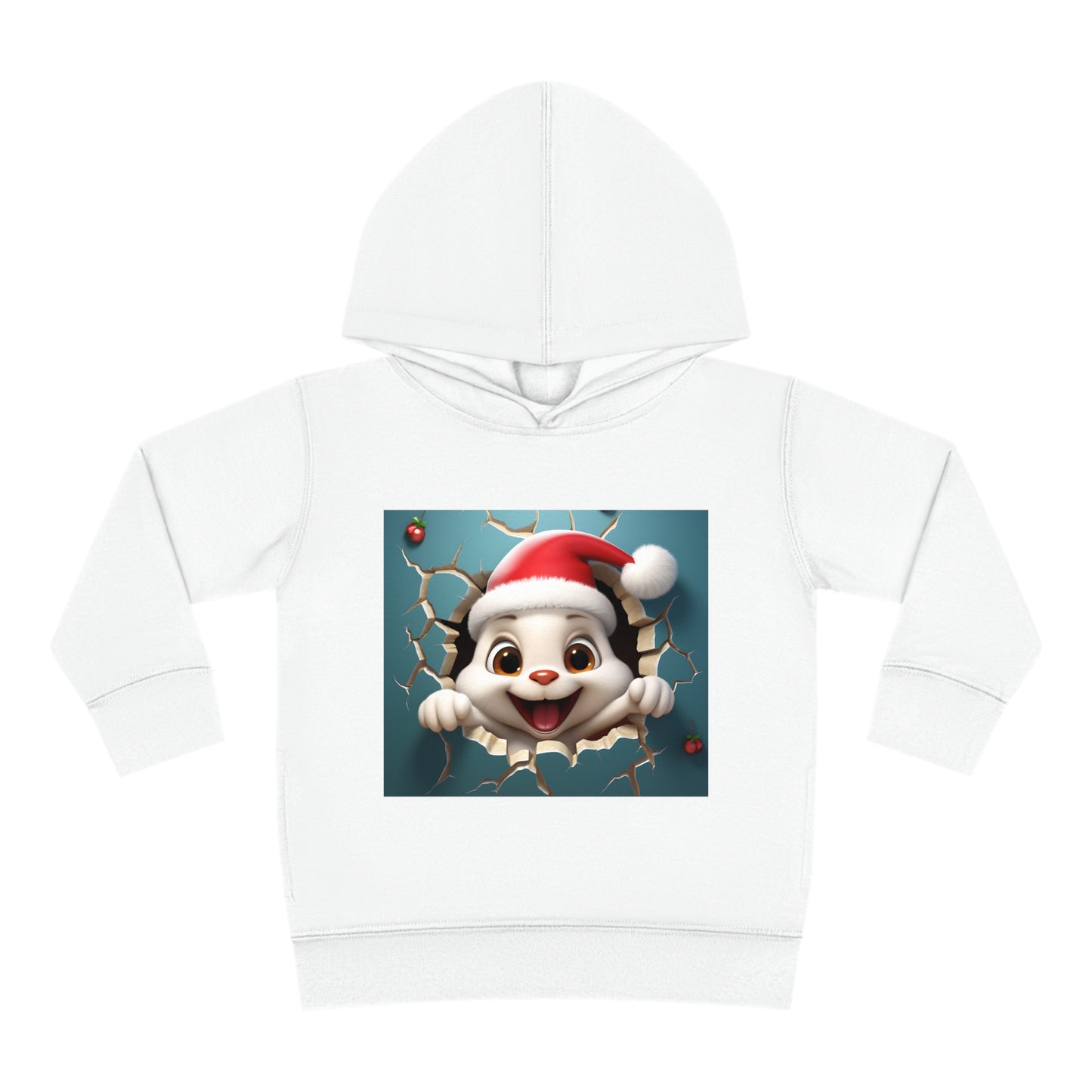 ~Bunny~ 3D Christmas Toddler Pullover Fleece Hoodie by Rabbit Skins