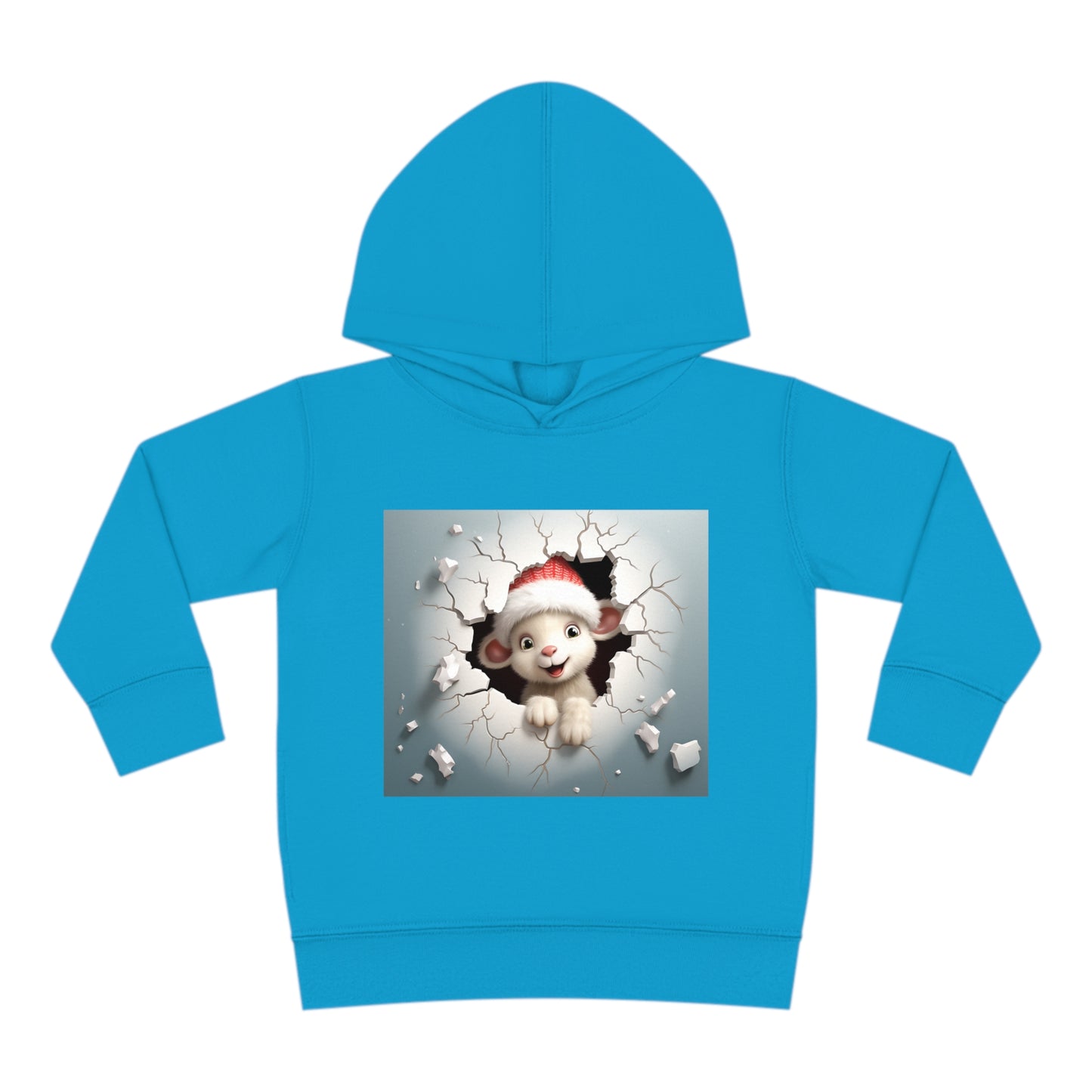 ~Baby Lamb~ 3D Christmas Toddler Pullover Fleece Hoodie by Rabbit Skins