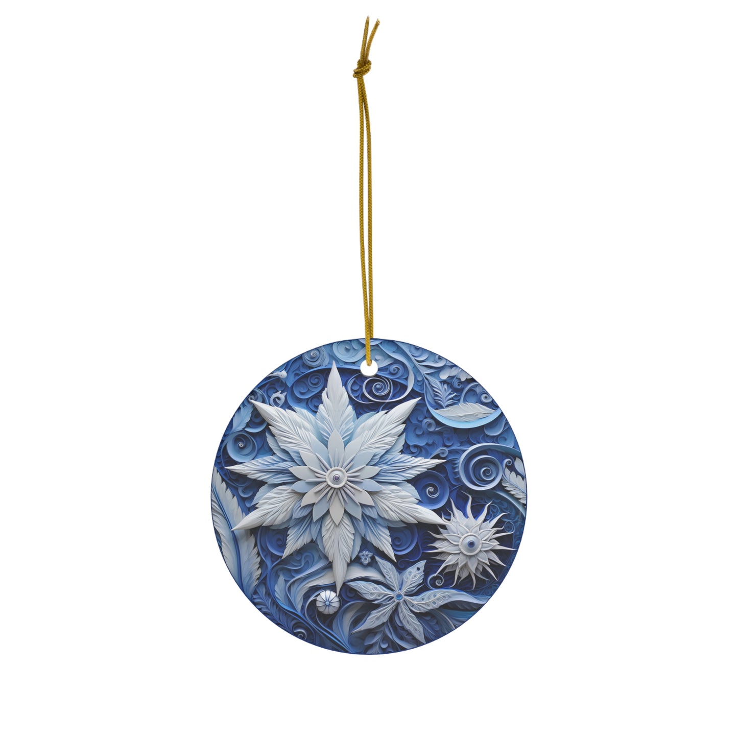 ~Christmas Flower~ Ceramic Ornament