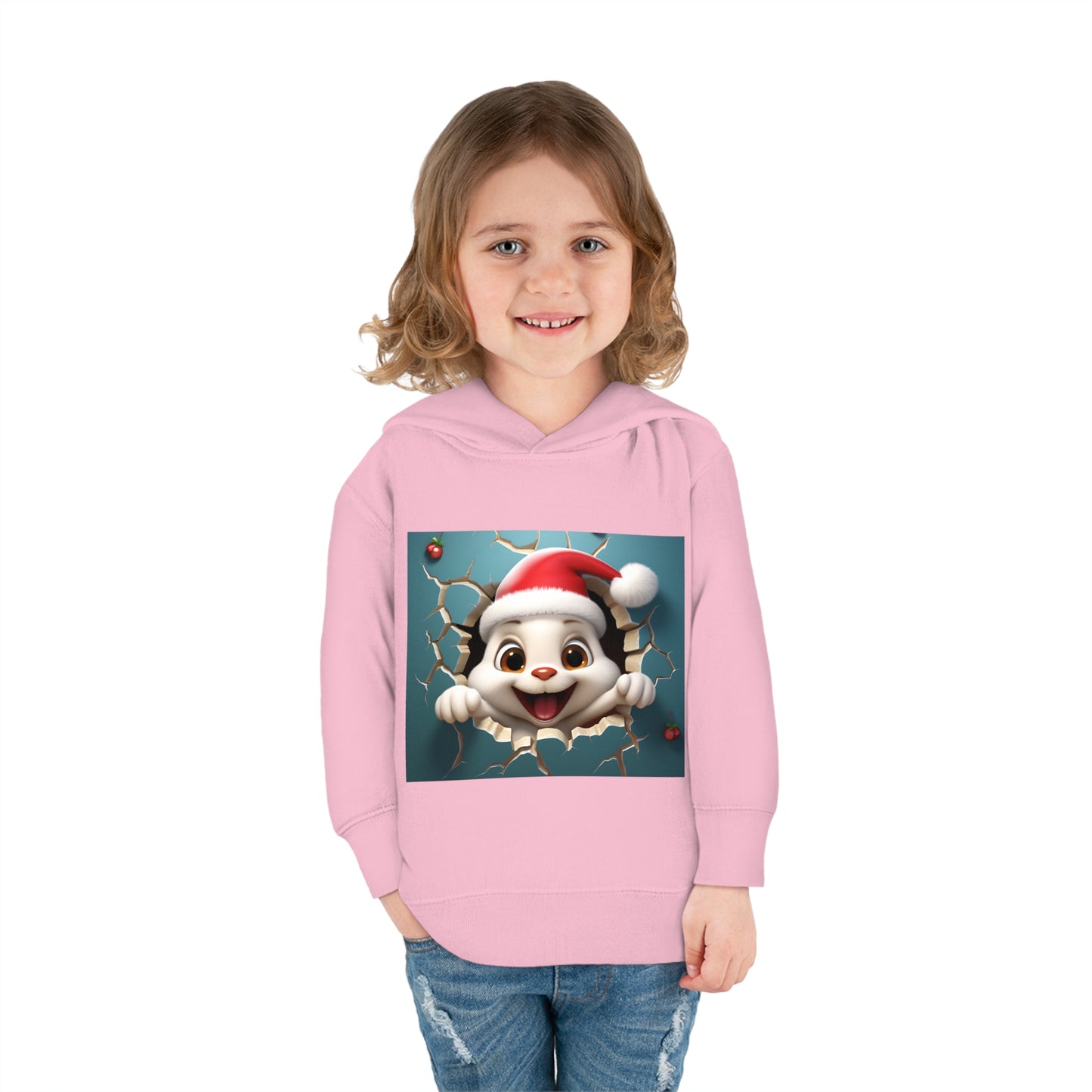 ~Bunny~ 3D Christmas Toddler Pullover Fleece Hoodie by Rabbit Skins