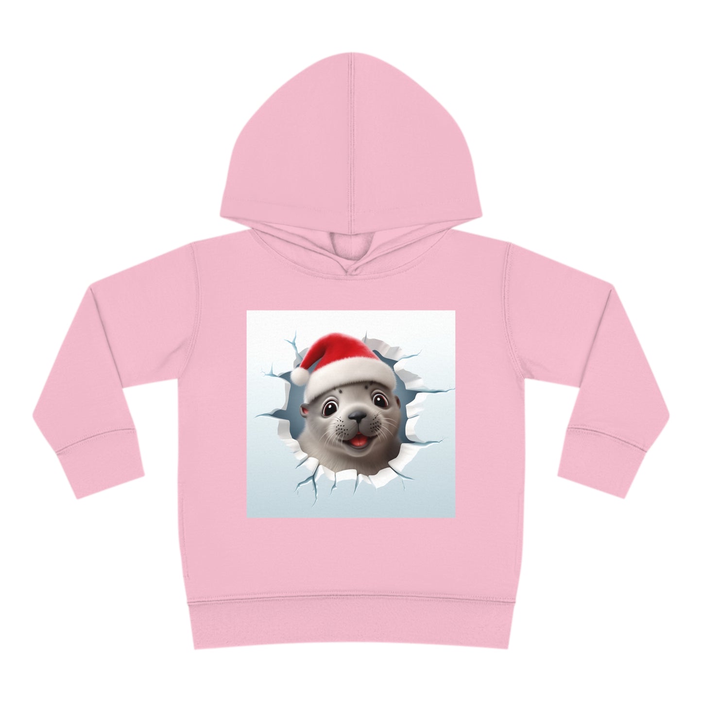 ~Baby Seal~ 3D Christmas Toddler Pullover Fleece Hoodie by Rabbit Skins