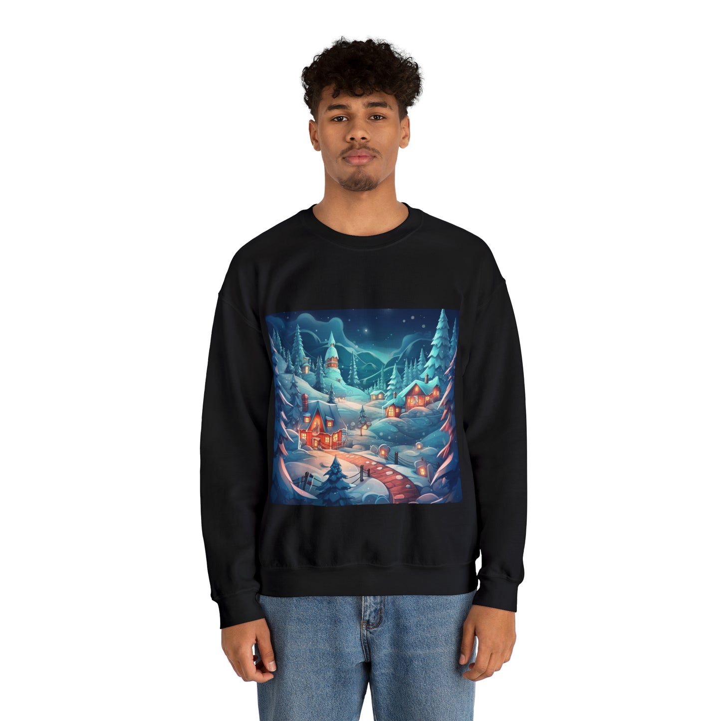 ~Small Town Christmas~ Unisex Heavy Blend™ Crewneck Sweatshirt