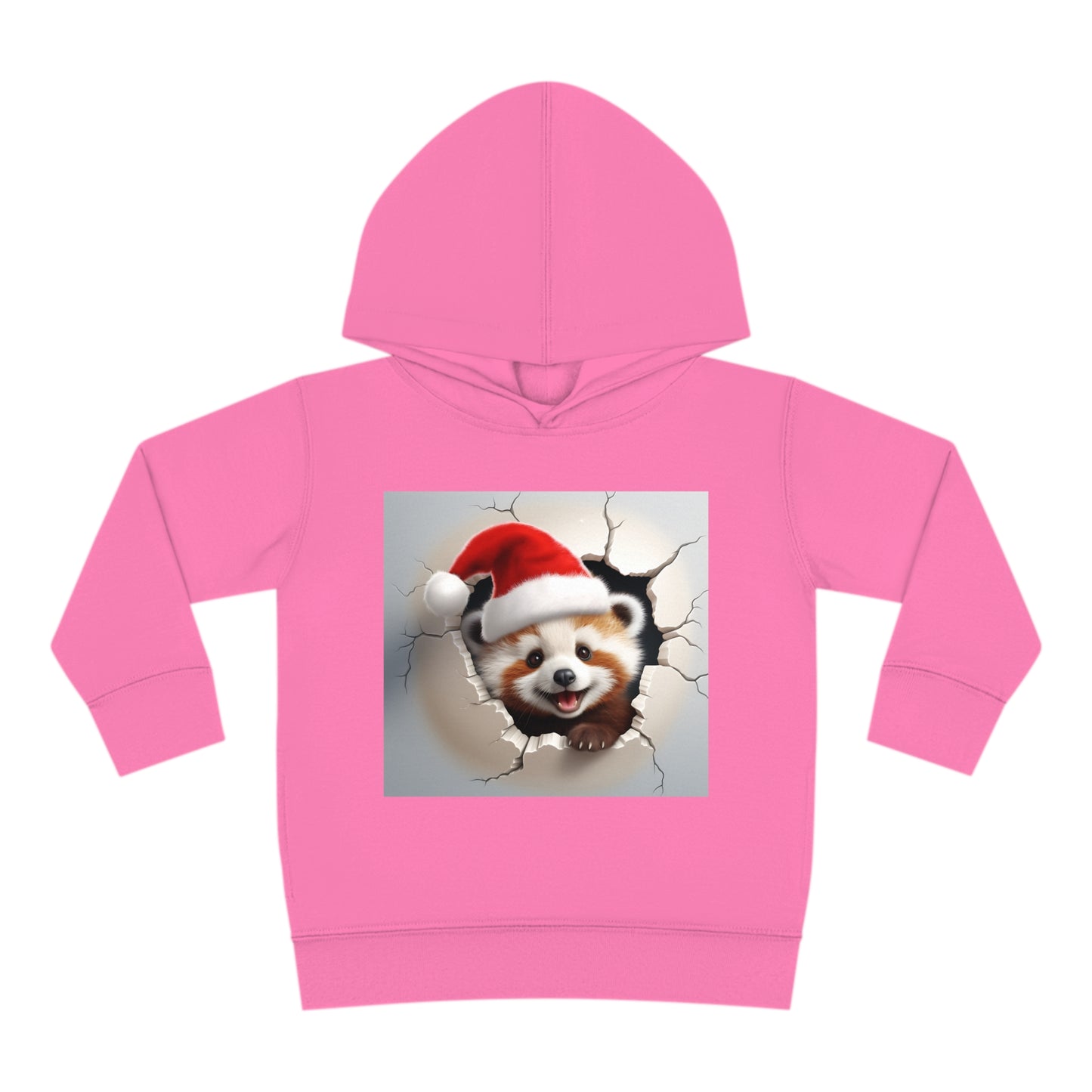 ~Baby Red Panda~ 3D Christmas Toddler Pullover Fleece Hoodie by Rabbit Skins