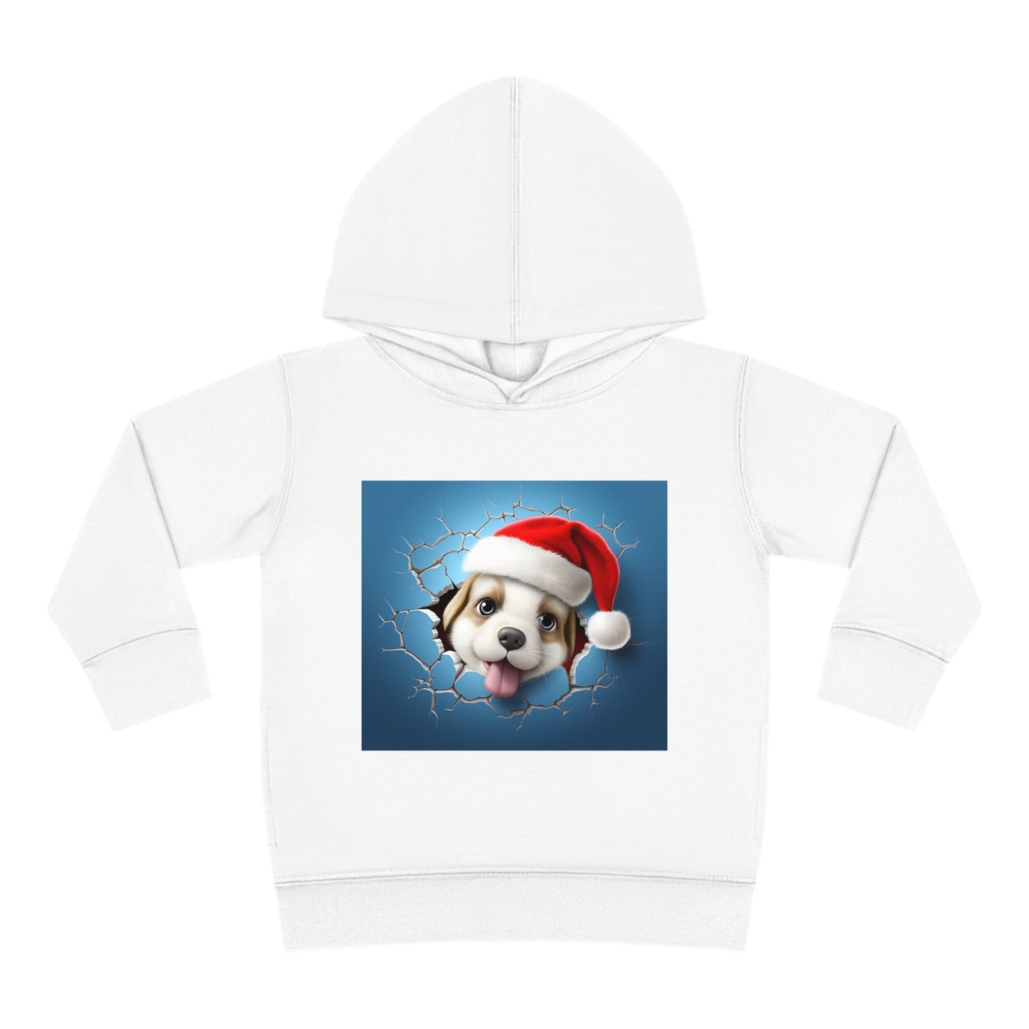 ~Baby Puppy~ 3D Christmas Toddler Pullover Fleece Hoodie by Rabbit Skins