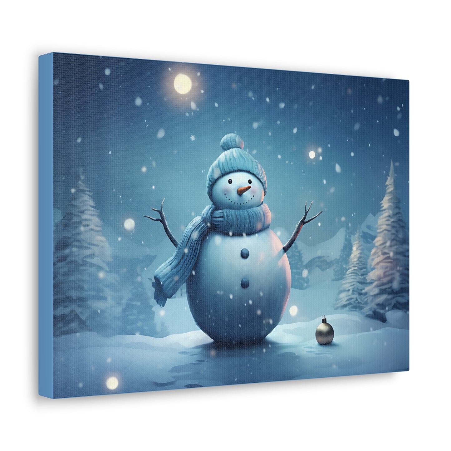 ~Blue Snowman~ Canvas Gallery Wraps