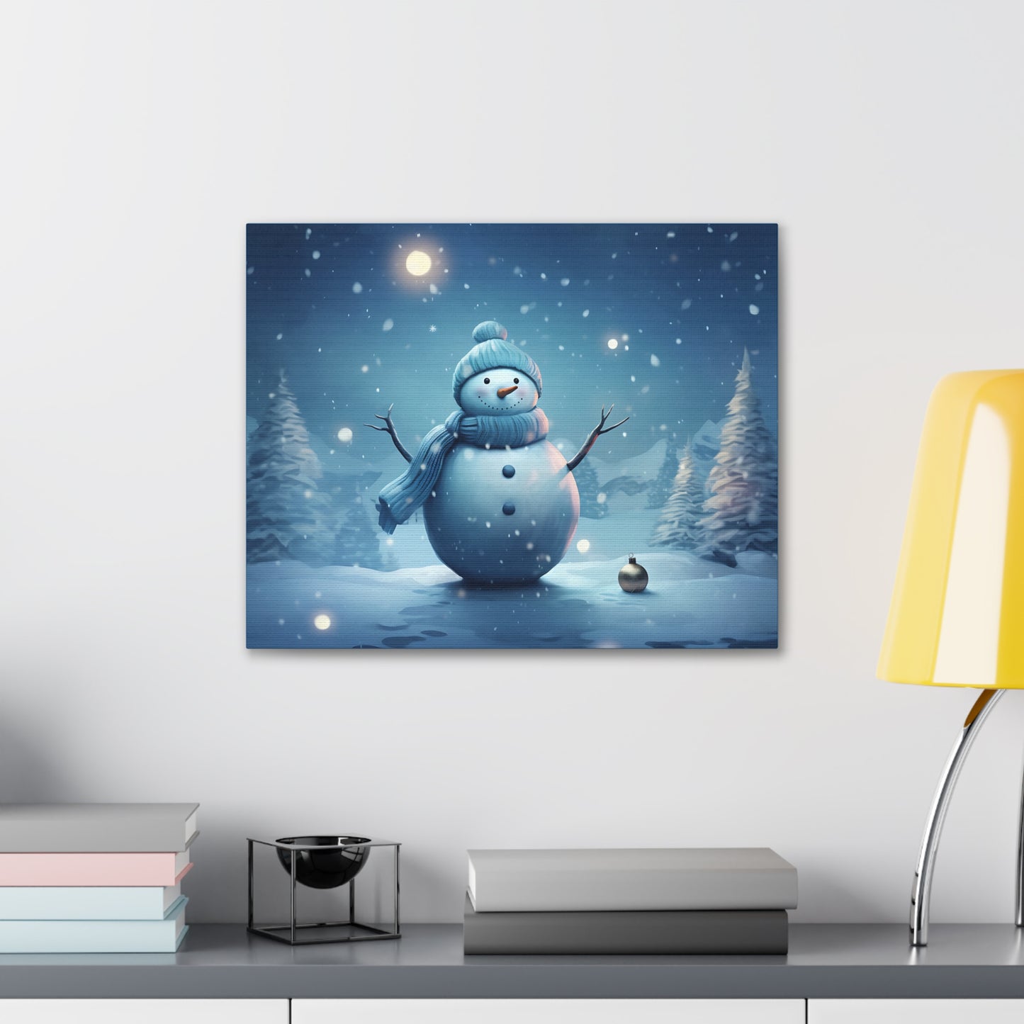 ~Blue Snowman~ Canvas Gallery Wraps