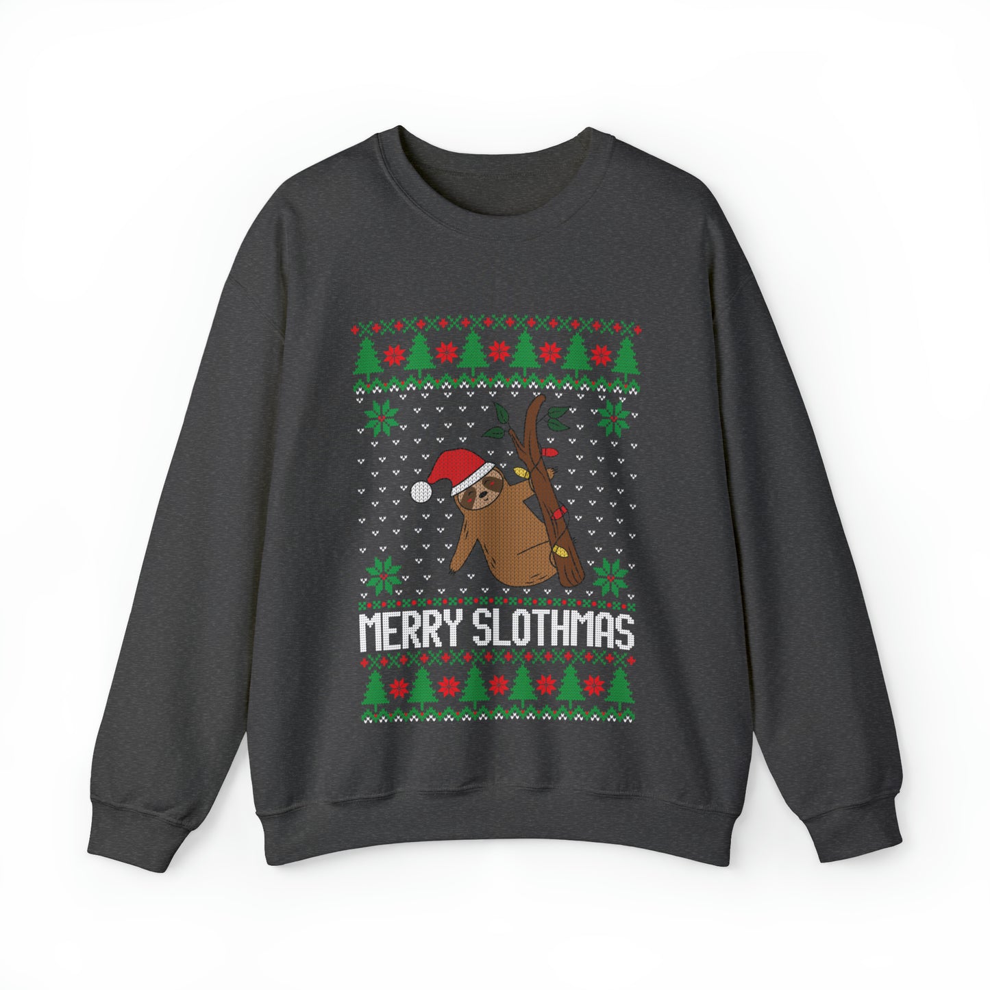 ~Merry Slothmas~ Unisex Heavy Blend™ Crewneck Sweatshirt
