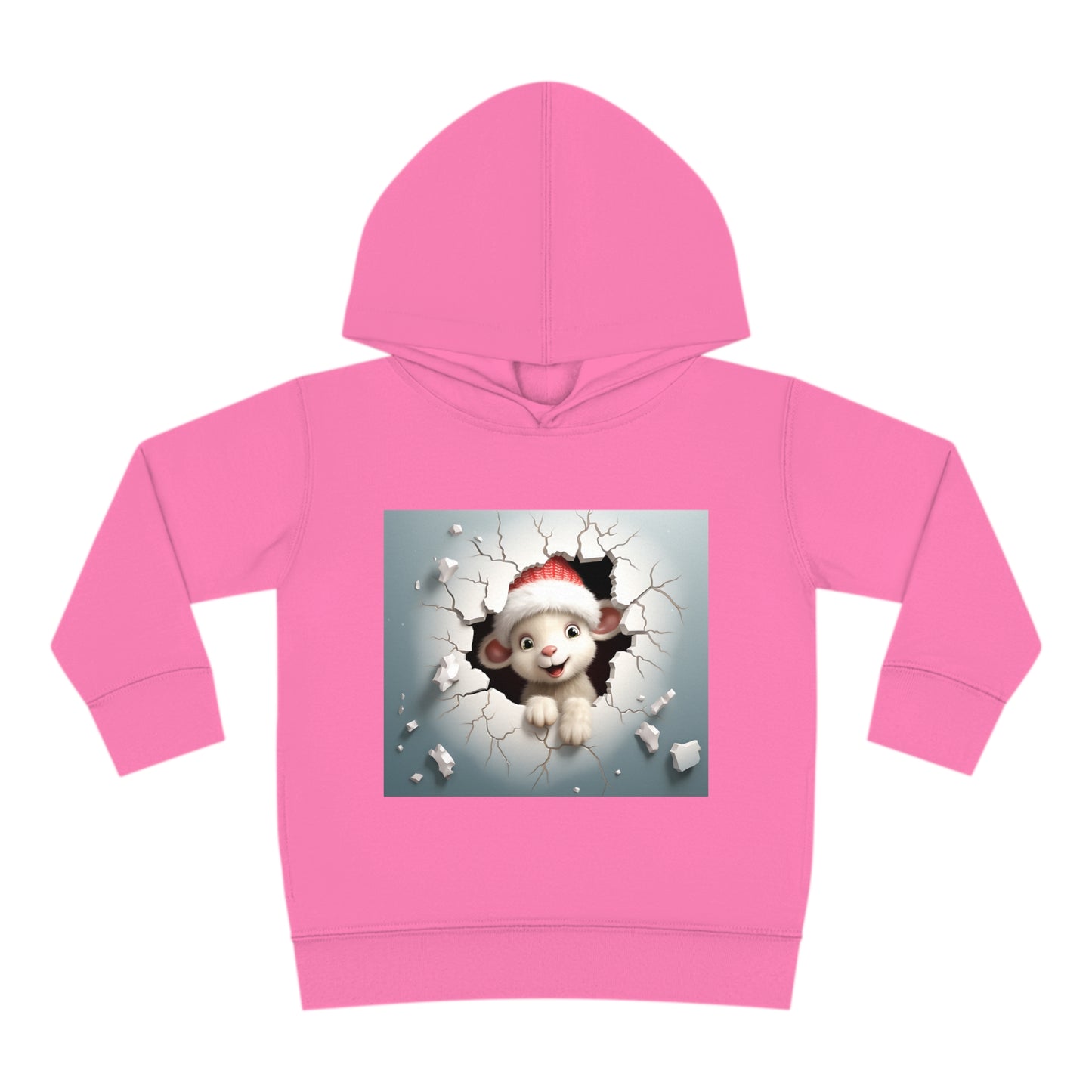 ~Baby Lamb~ 3D Christmas Toddler Pullover Fleece Hoodie by Rabbit Skins