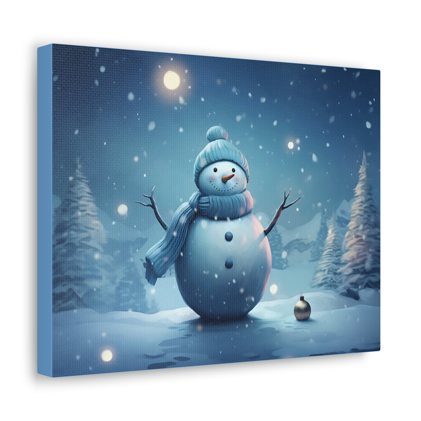 ~Blue Snowman~ Canvas Gallery Wraps