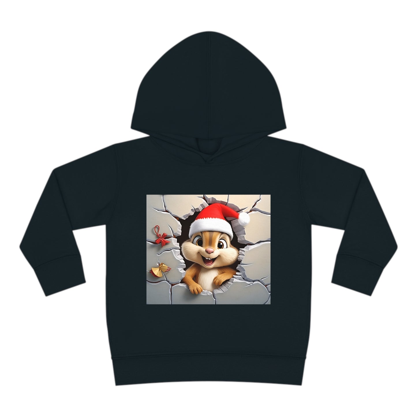 ~Baby Chipmunk~ 3D Christmas Toddler Pullover Fleece Hoodie by Rabbit Skins