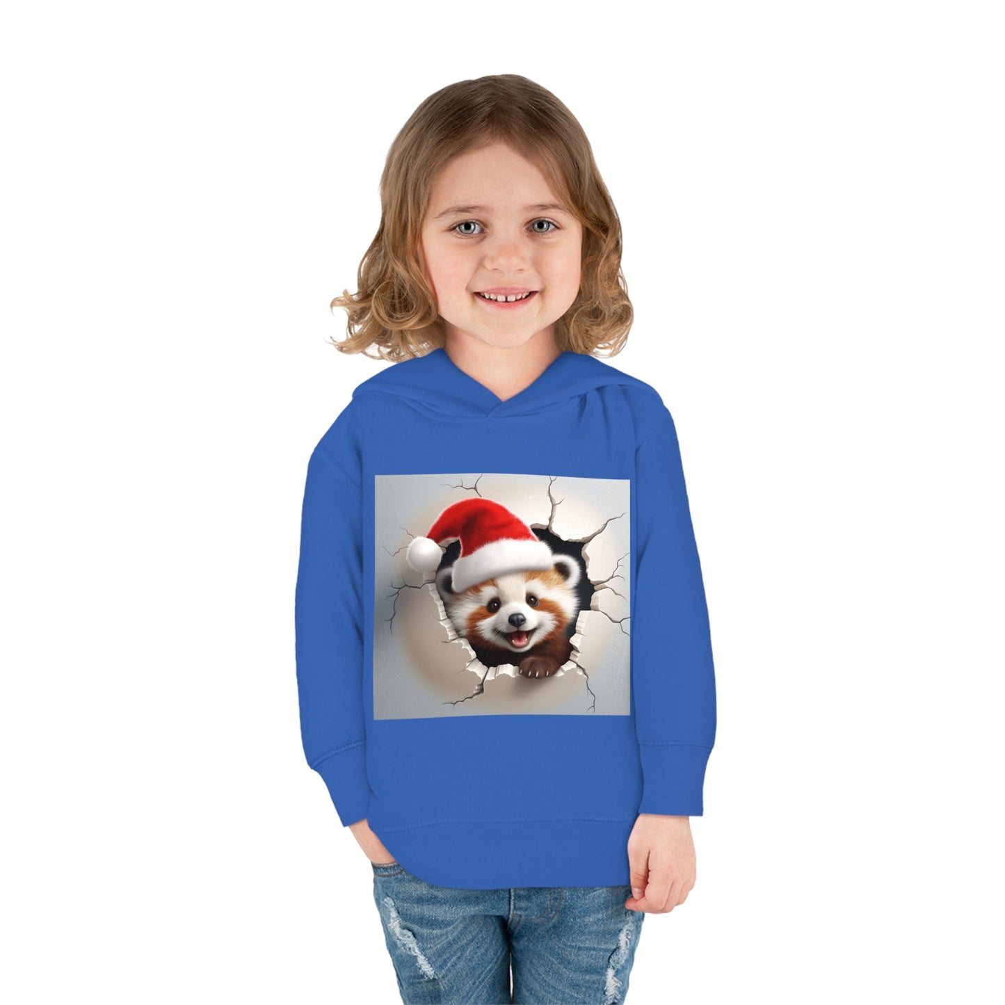 ~Baby Red Panda~ 3D Christmas Toddler Pullover Fleece Hoodie by Rabbit Skins