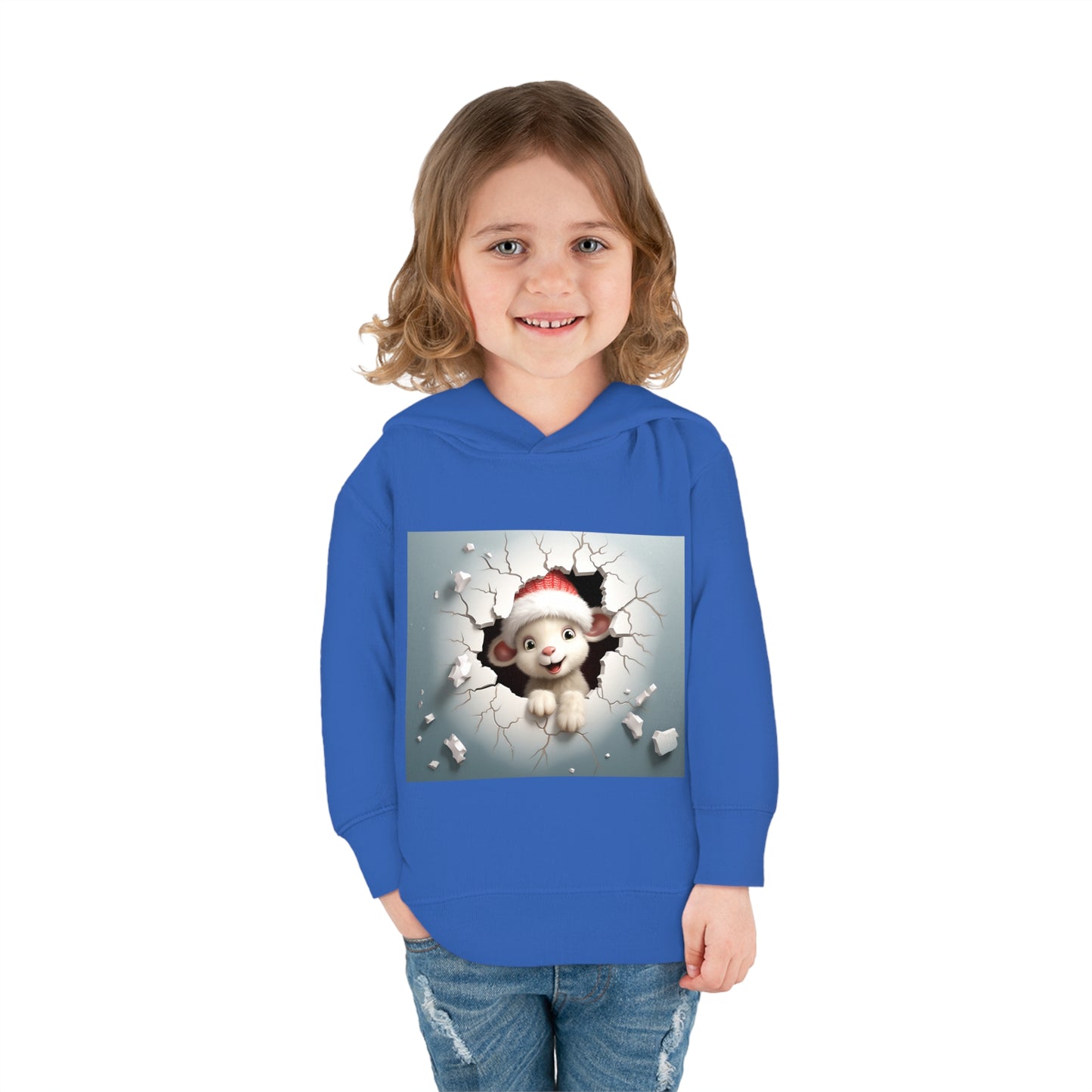 ~Baby Lamb~ 3D Christmas Toddler Pullover Fleece Hoodie by Rabbit Skins