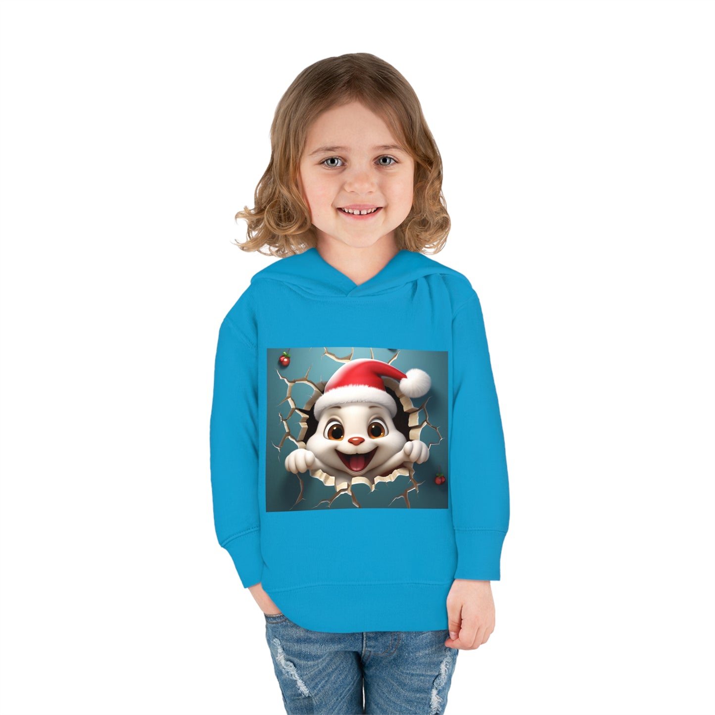 ~Bunny~ 3D Christmas Toddler Pullover Fleece Hoodie by Rabbit Skins