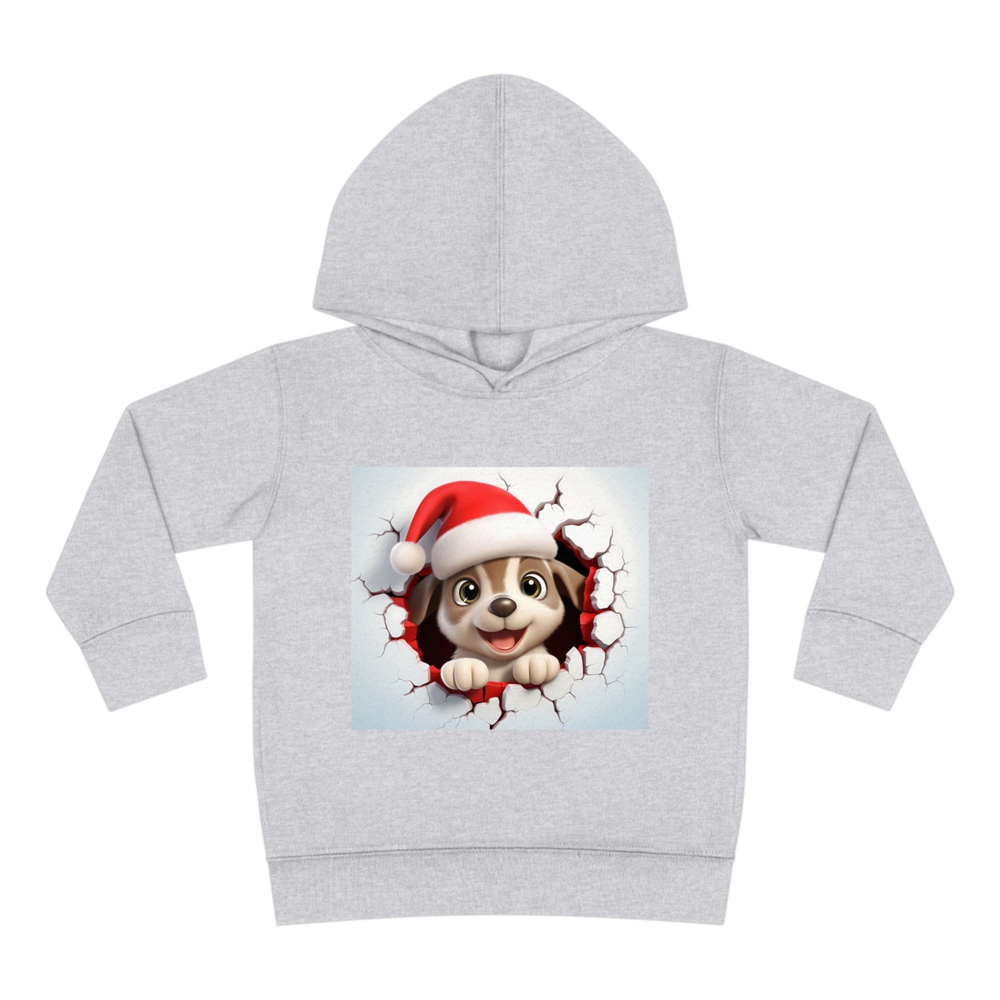 ~Puppy~ 3D Christmas Toddler Pullover Fleece Hoodie by Rabbit Skins