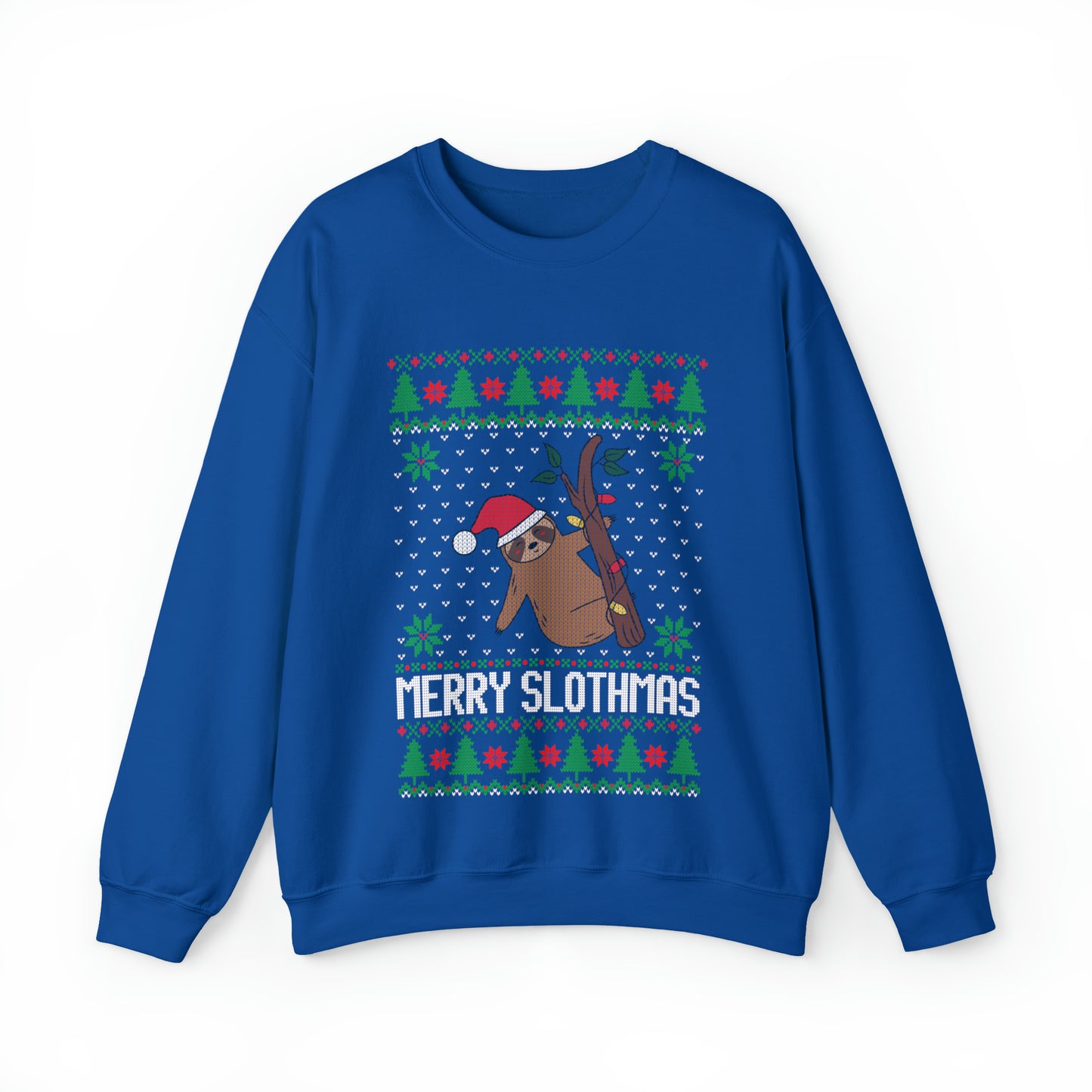 ~Merry Slothmas~ Unisex Heavy Blend™ Crewneck Sweatshirt