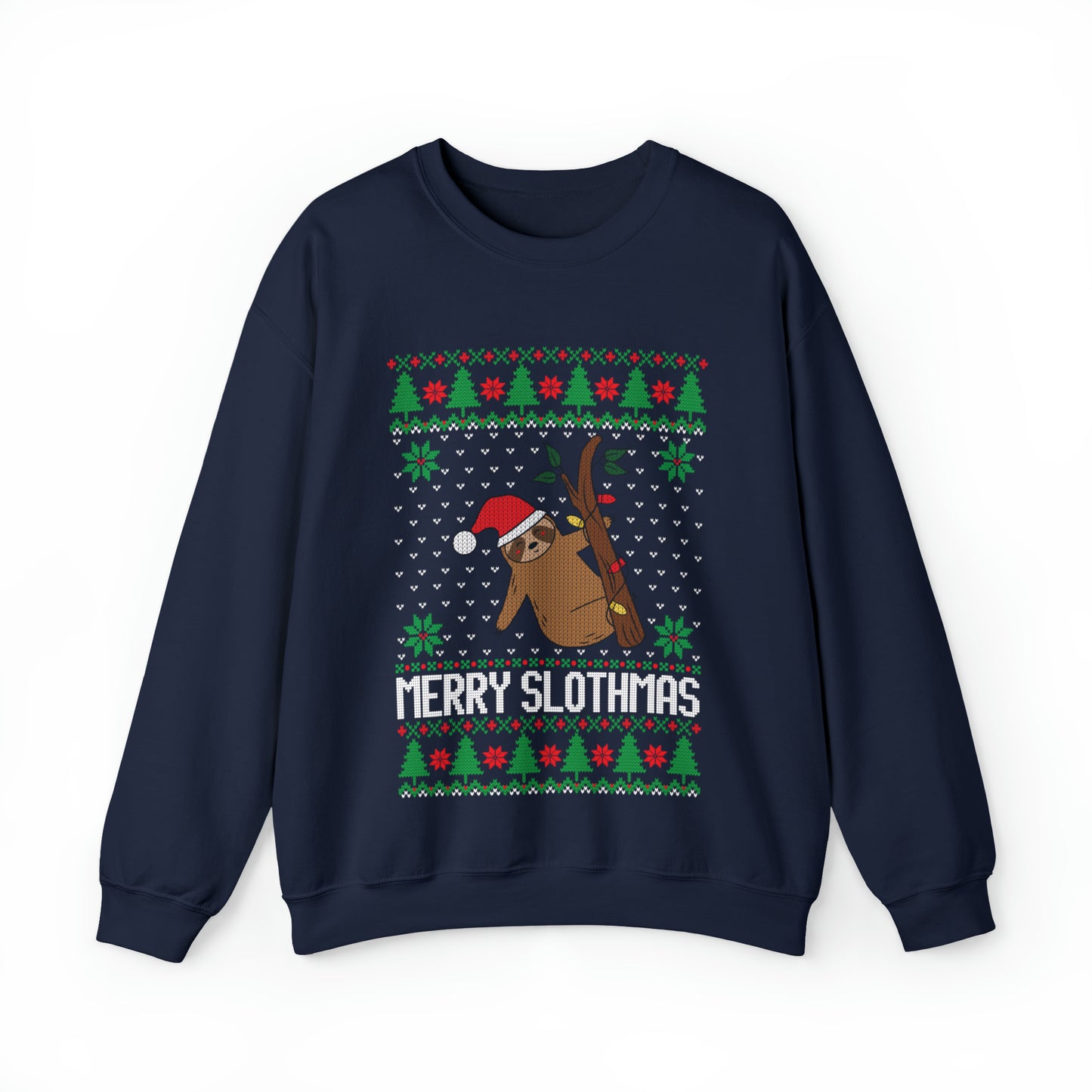 ~Merry Slothmas~ Unisex Heavy Blend™ Crewneck Sweatshirt