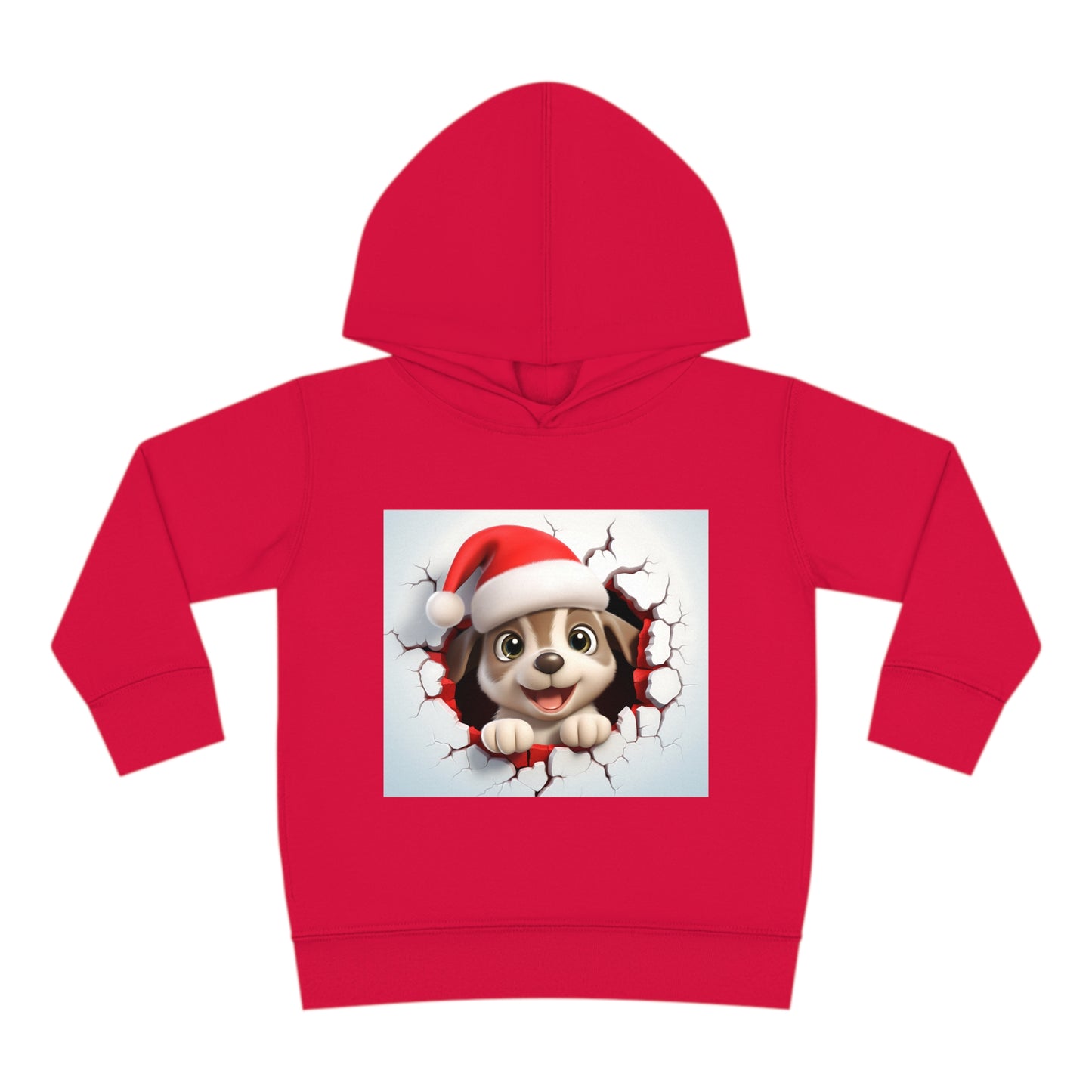 ~Puppy~ 3D Christmas Toddler Pullover Fleece Hoodie by Rabbit Skins