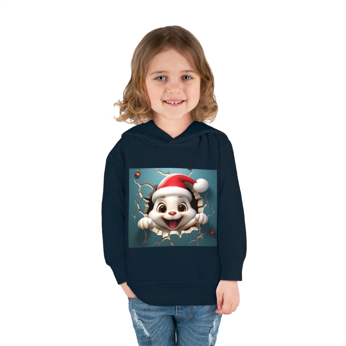 ~Bunny~ 3D Christmas Toddler Pullover Fleece Hoodie by Rabbit Skins