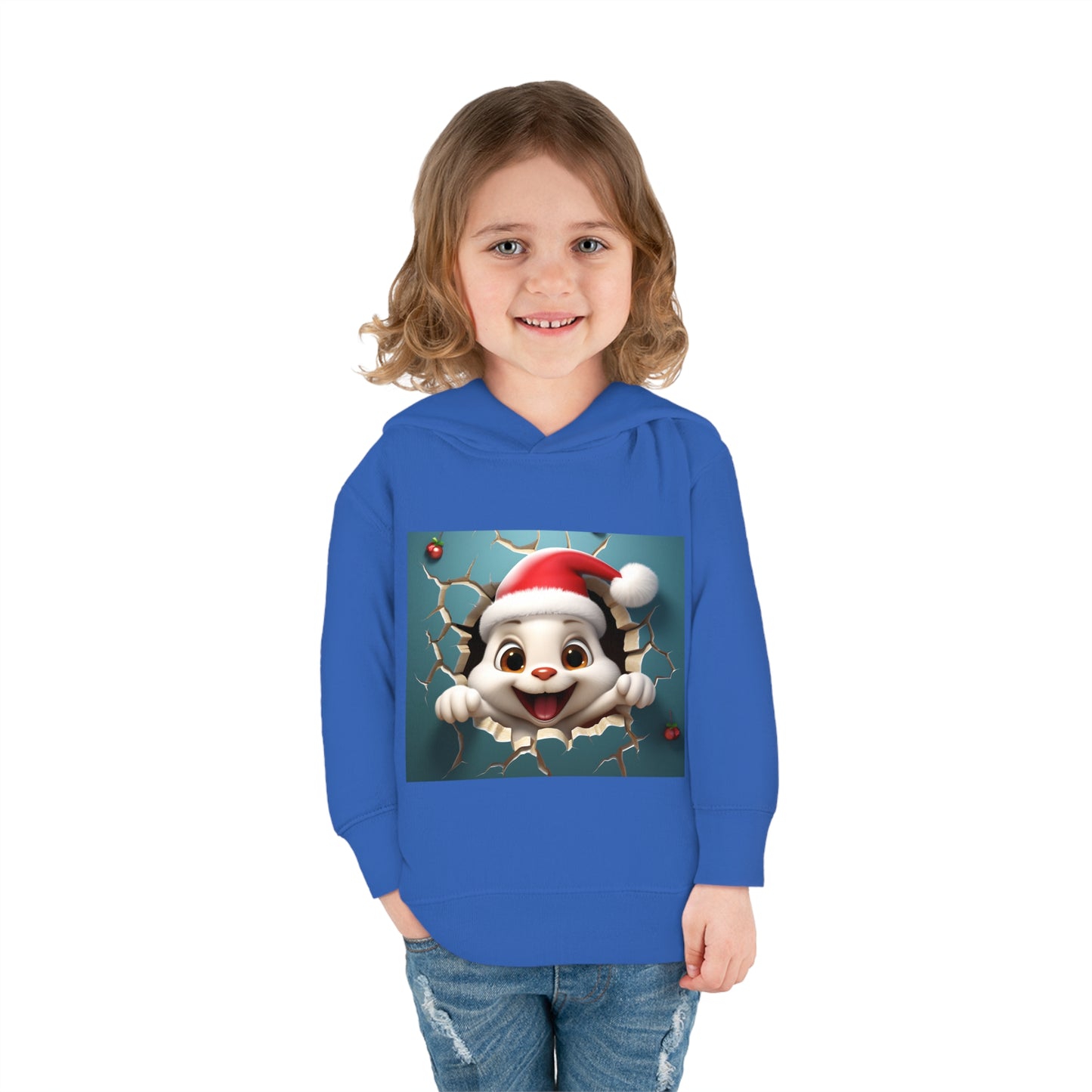 ~Bunny~ 3D Christmas Toddler Pullover Fleece Hoodie by Rabbit Skins