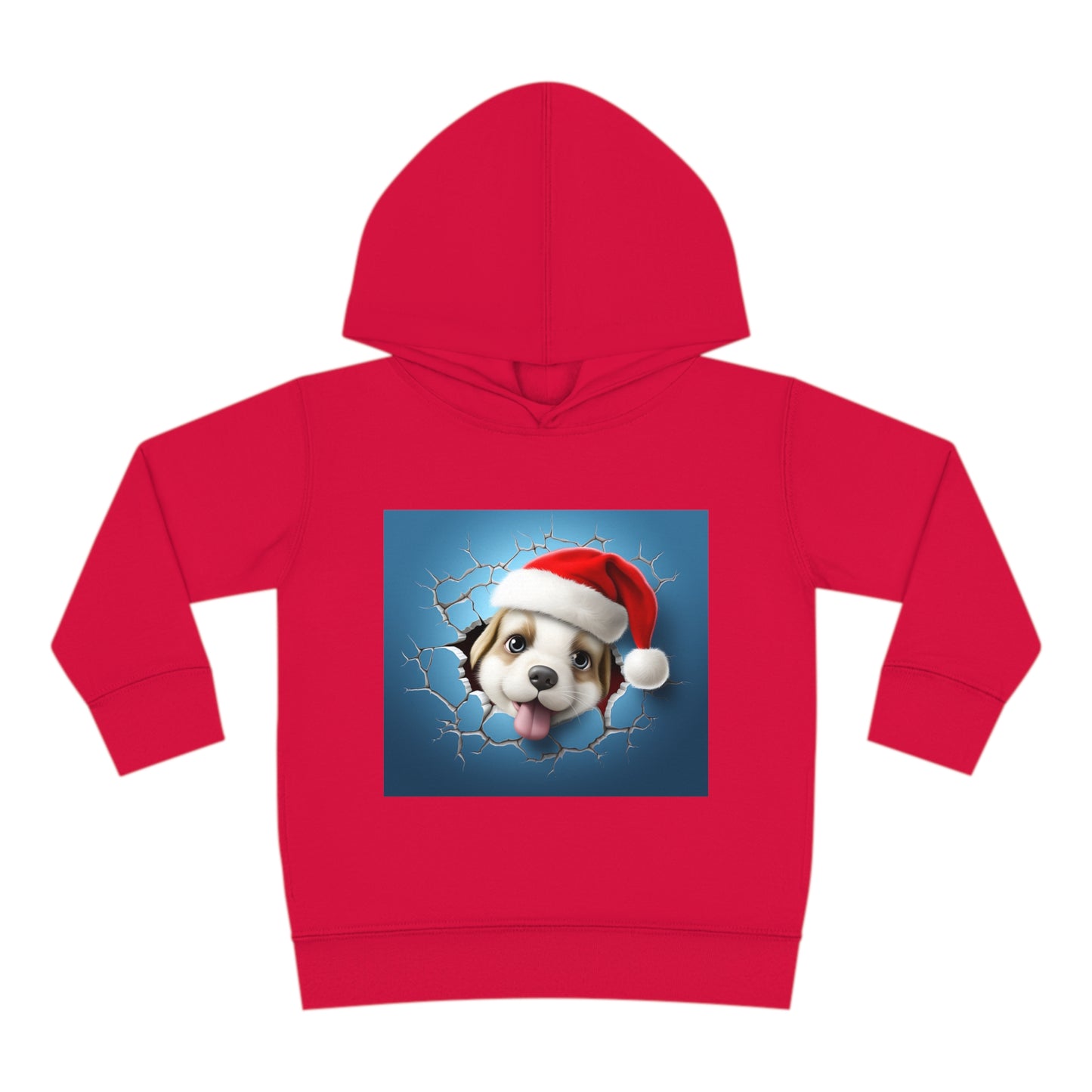 ~Baby Puppy~ 3D Christmas Toddler Pullover Fleece Hoodie by Rabbit Skins