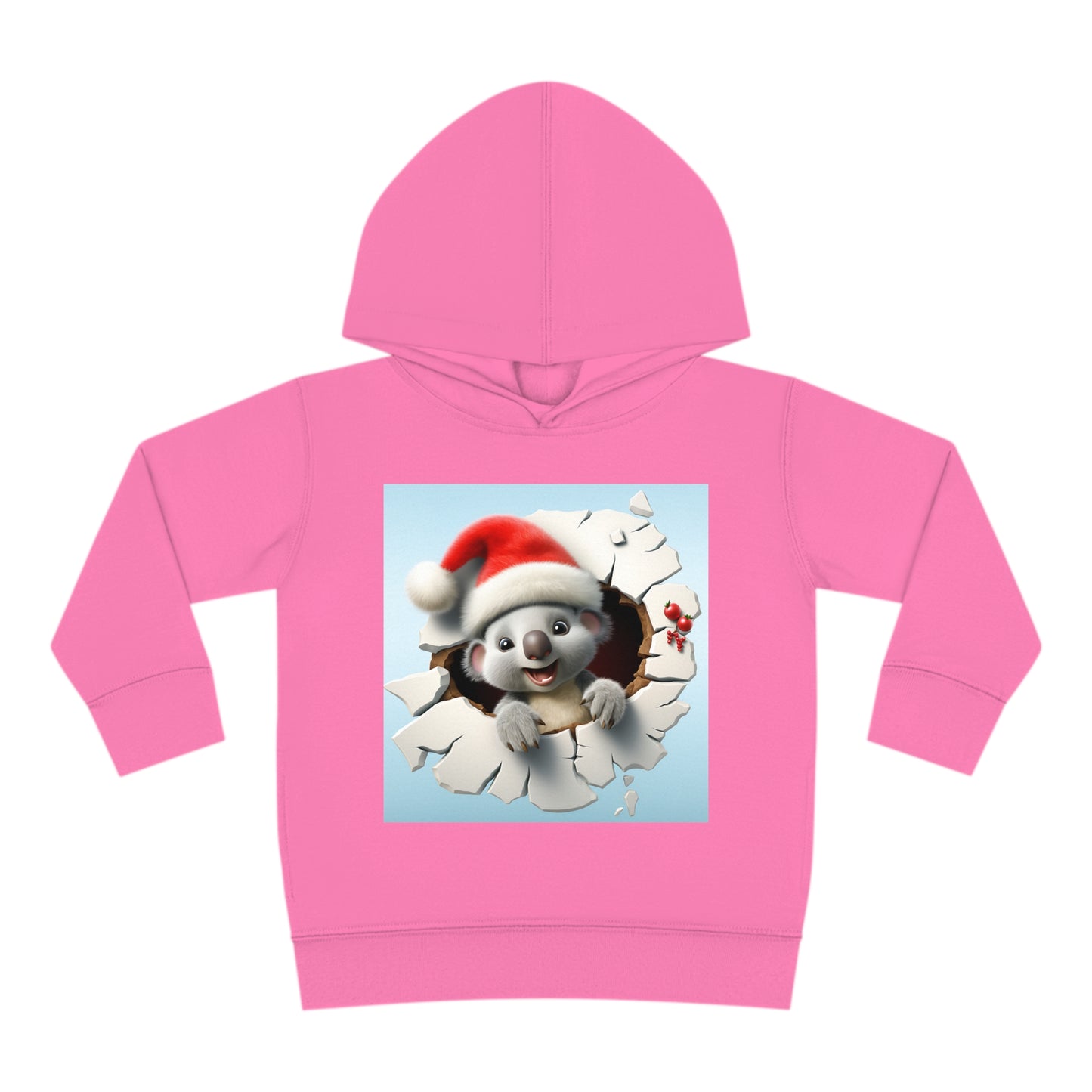 ~Baby Koala~ 3D Christmas Toddler Pullover Fleece Hoodie by Rabbit Skins