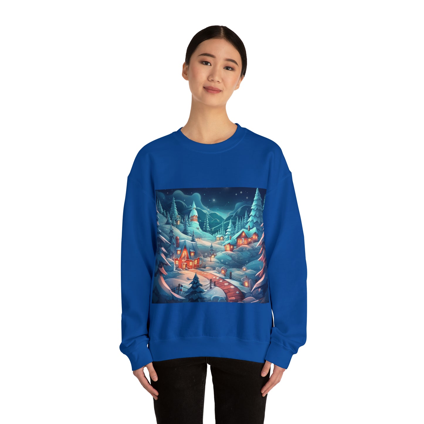 ~Small Town Christmas~ Unisex Heavy Blend™ Crewneck Sweatshirt