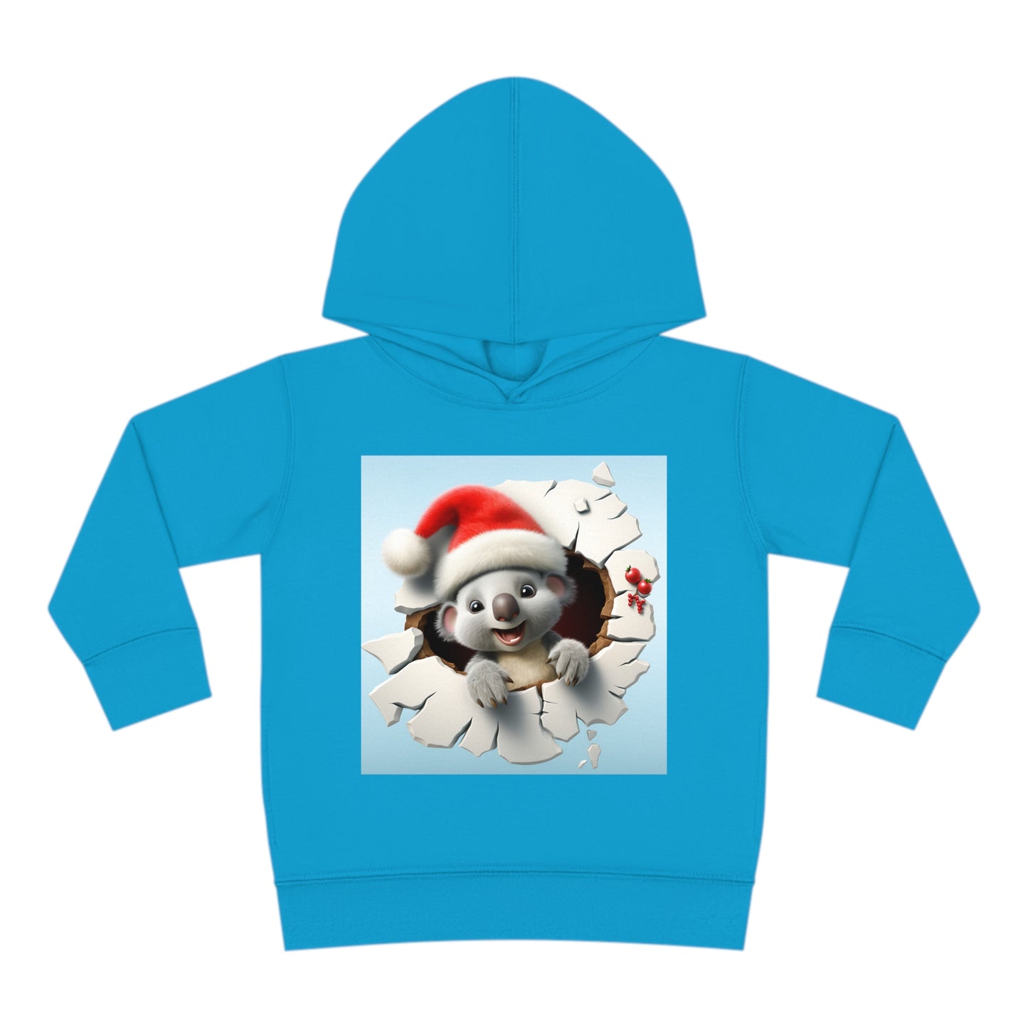 ~Baby Koala~ 3D Christmas Toddler Pullover Fleece Hoodie by Rabbit Skins