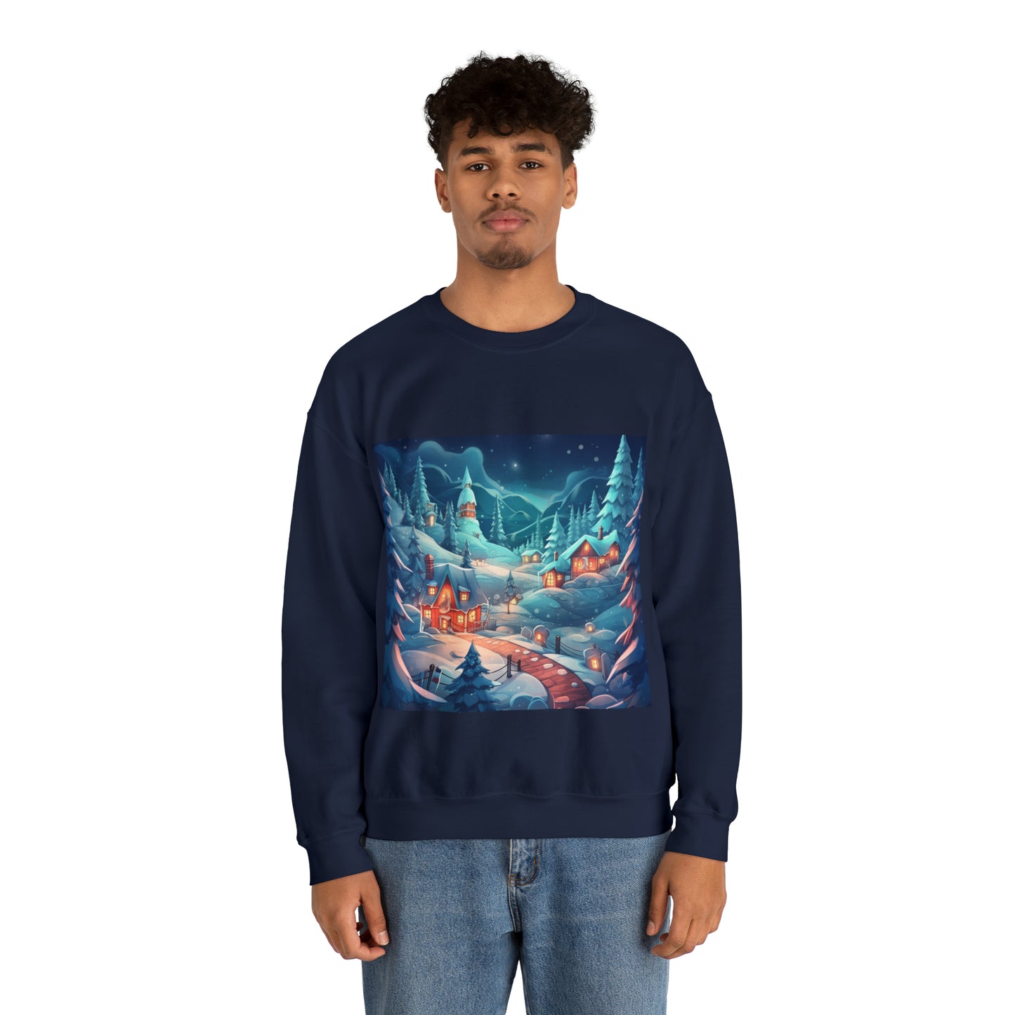 ~Small Town Christmas~ Unisex Heavy Blend™ Crewneck Sweatshirt