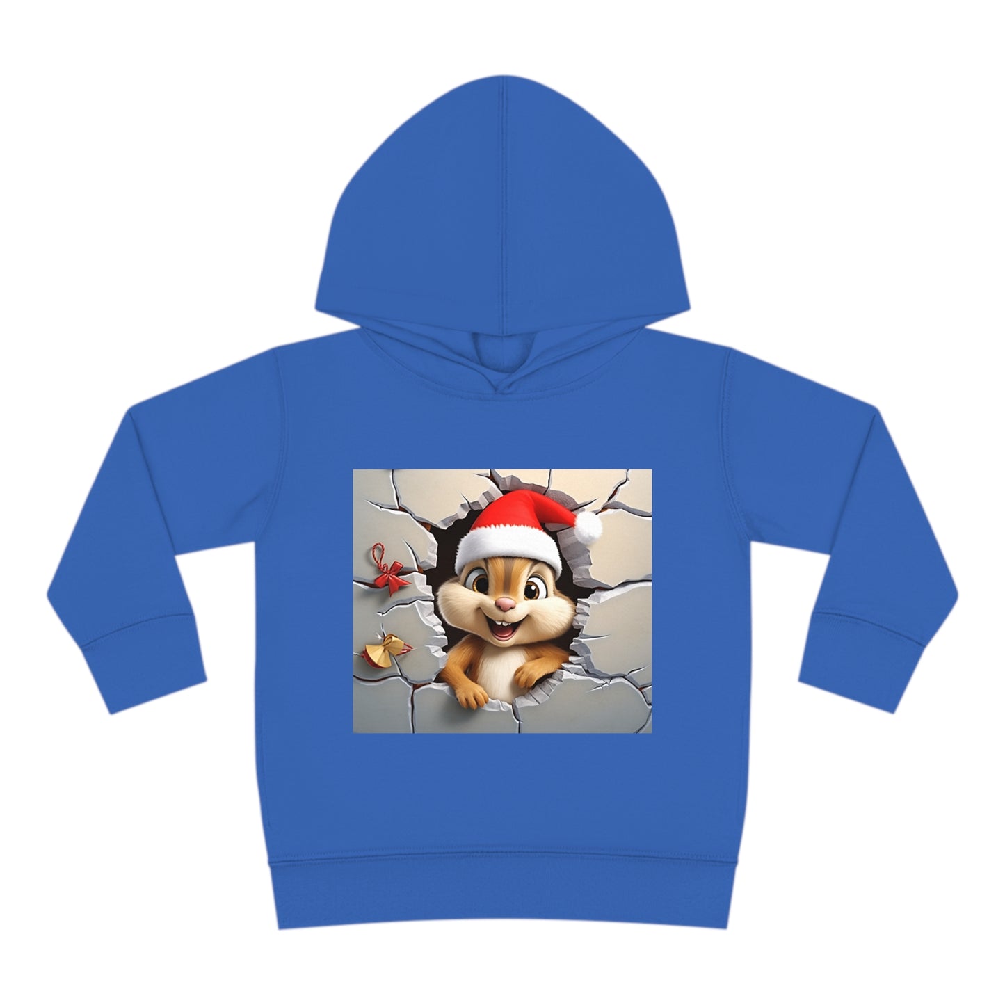 ~Baby Chipmunk~ 3D Christmas Toddler Pullover Fleece Hoodie by Rabbit Skins