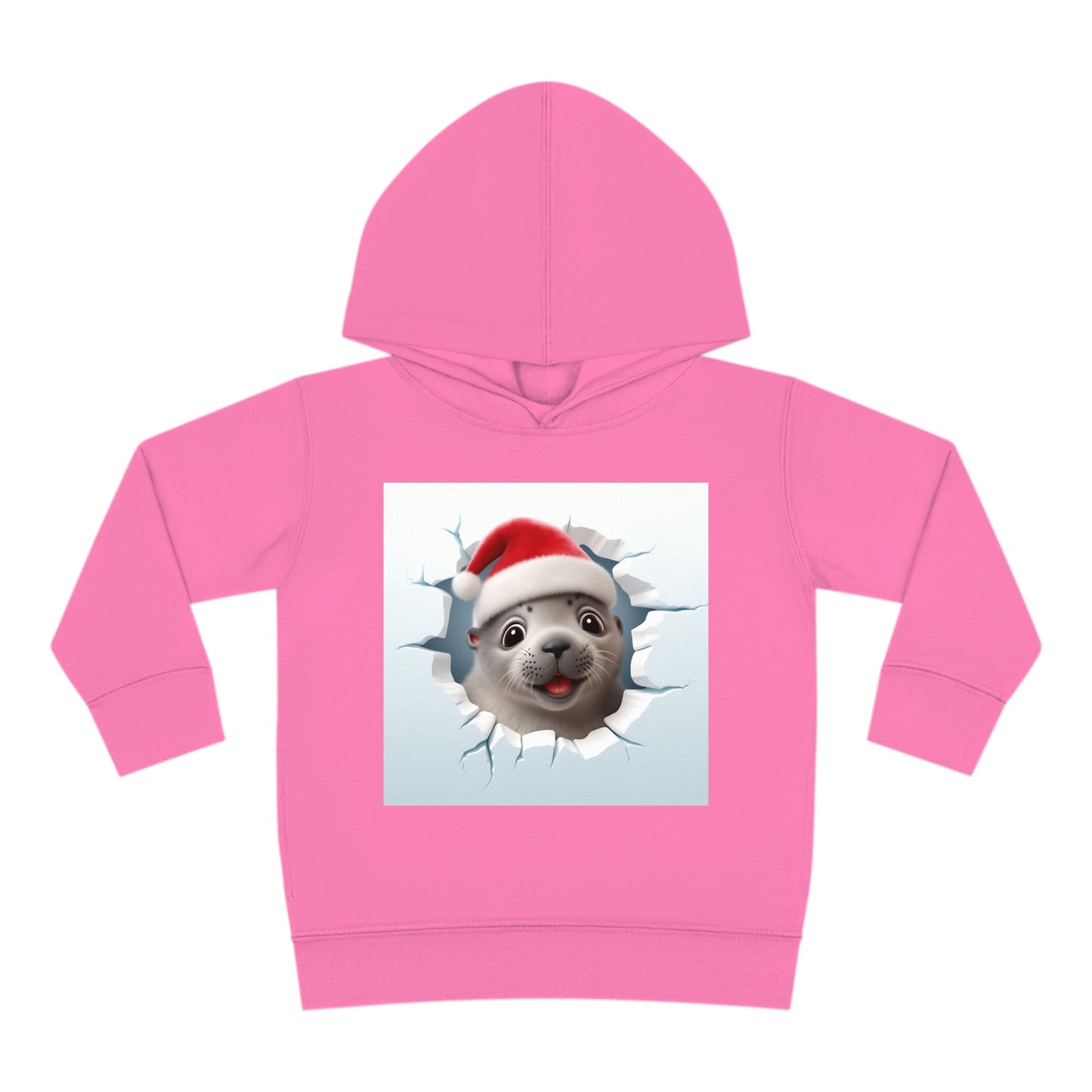 ~Baby Seal~ 3D Christmas Toddler Pullover Fleece Hoodie by Rabbit Skins