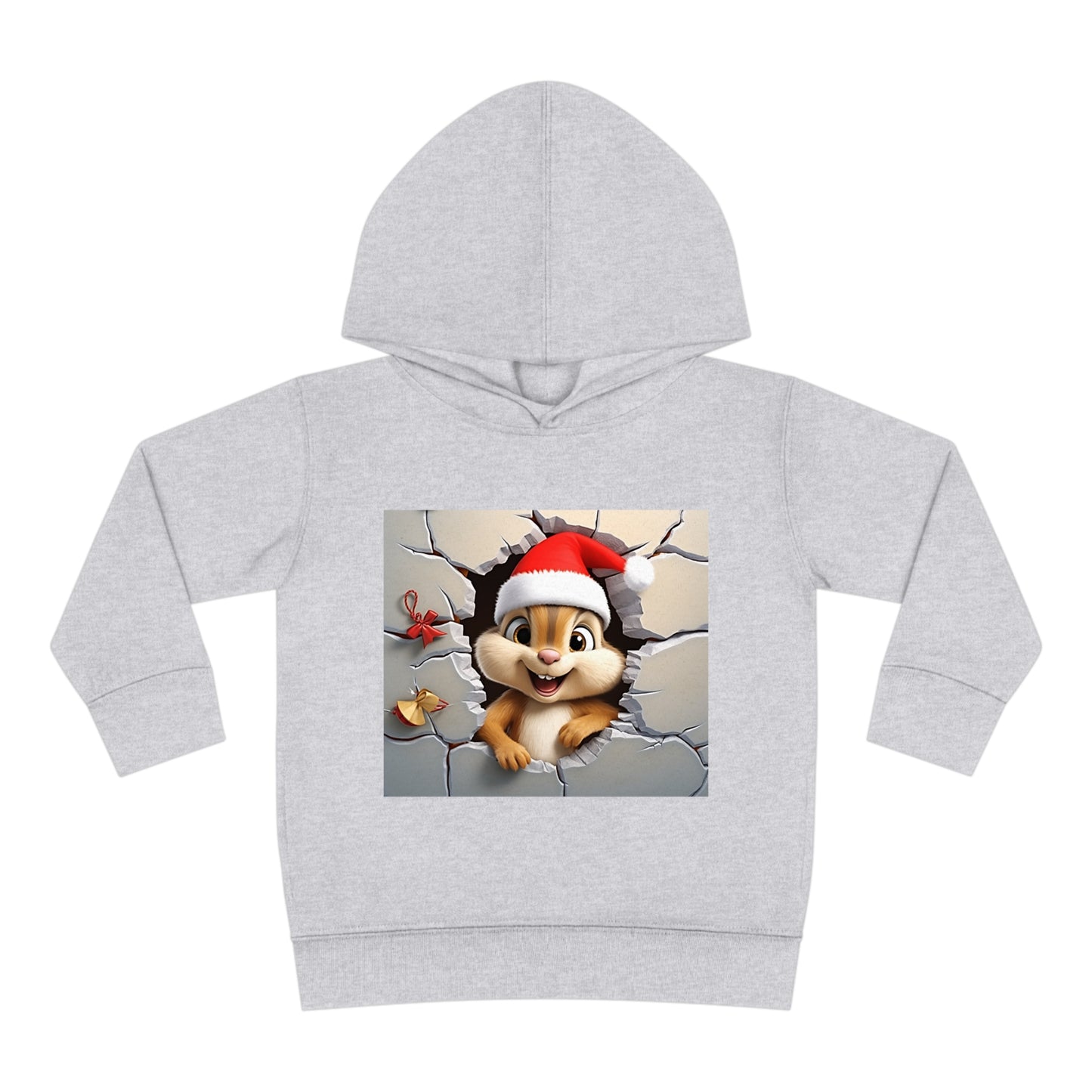 ~Baby Chipmunk~ 3D Christmas Toddler Pullover Fleece Hoodie by Rabbit Skins