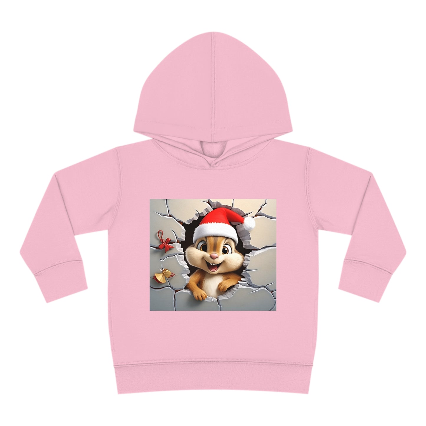~Baby Chipmunk~ 3D Christmas Toddler Pullover Fleece Hoodie by Rabbit Skins