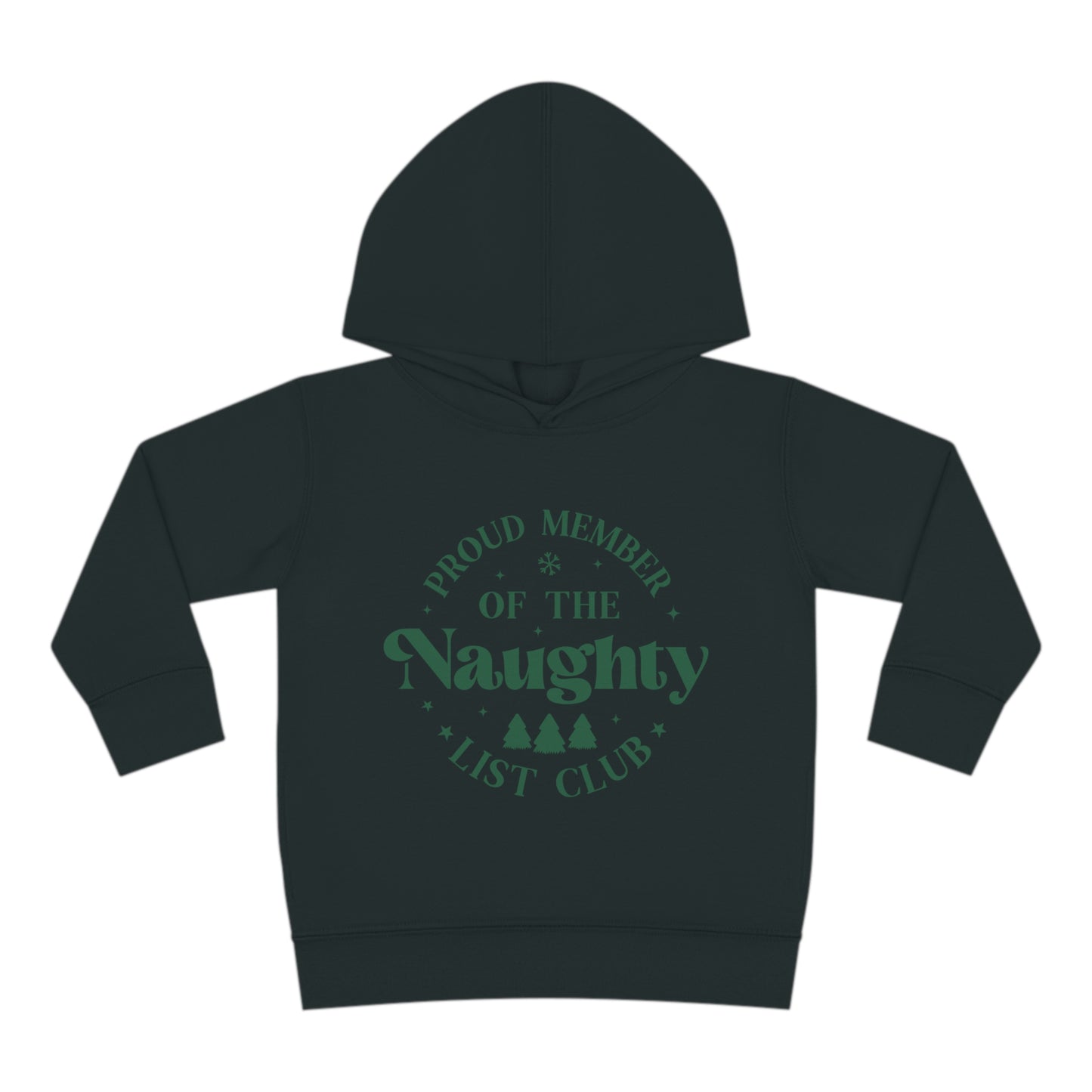 ~Proud Member of the Naughty List Club~ Christmas Toddler Pullover Fleece Hoodie by Rabbit Skins
