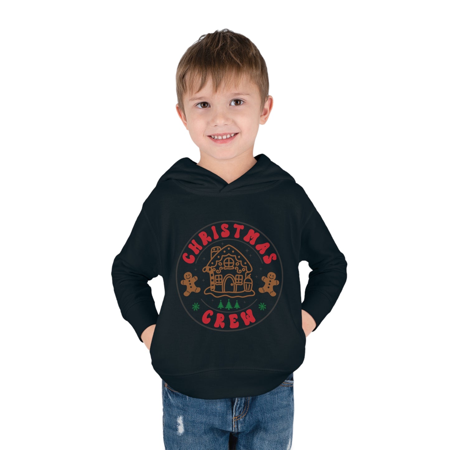 ~Christmas Crew~ Christmas Toddler Pullover Fleece Hoodie by Rabbit Skins