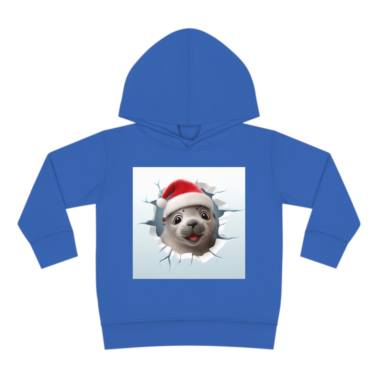 ~Baby Seal~ 3D Christmas Toddler Pullover Fleece Hoodie by Rabbit Skins