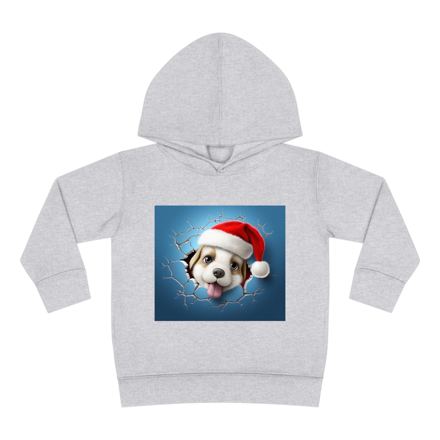 ~Baby Puppy~ 3D Christmas Toddler Pullover Fleece Hoodie by Rabbit Skins