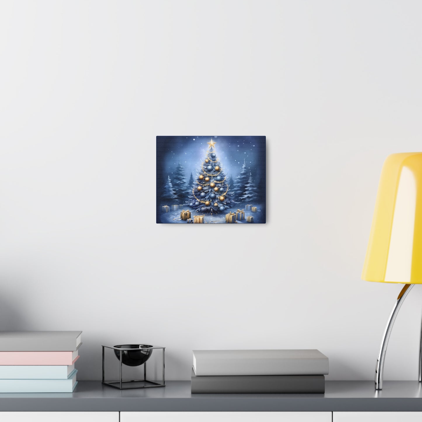 ~Blue Christmas Tree~ Canvas Gallery Wrap