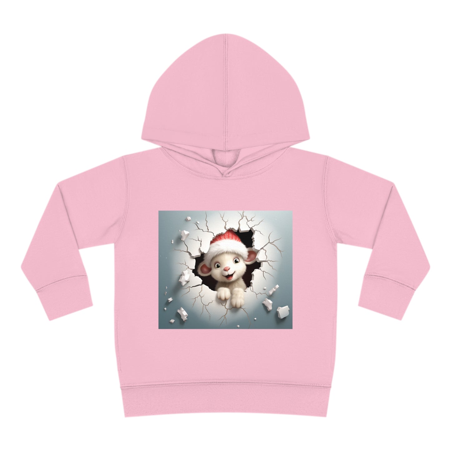 ~Baby Lamb~ 3D Christmas Toddler Pullover Fleece Hoodie by Rabbit Skins