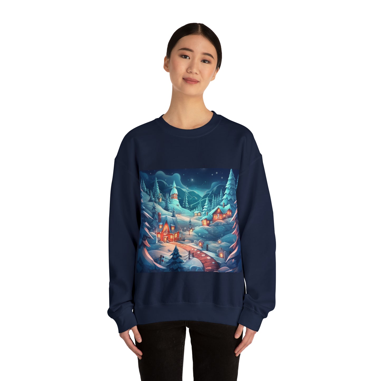 ~Small Town Christmas~ Unisex Heavy Blend™ Crewneck Sweatshirt