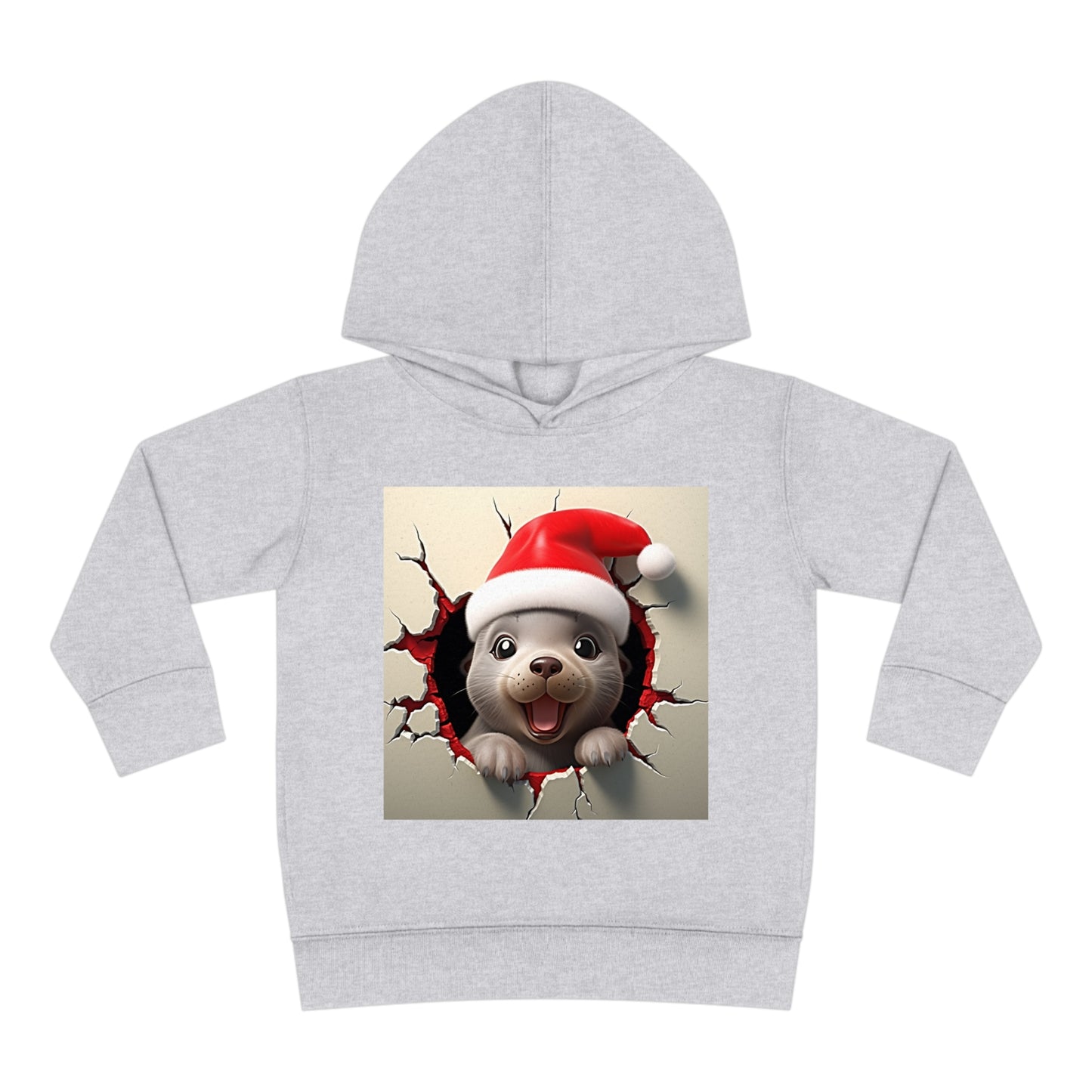 Copy of ~Baby Seal Cub~ 3D Christmas Toddler Pullover Fleece Hoodie by Rabbit Skins