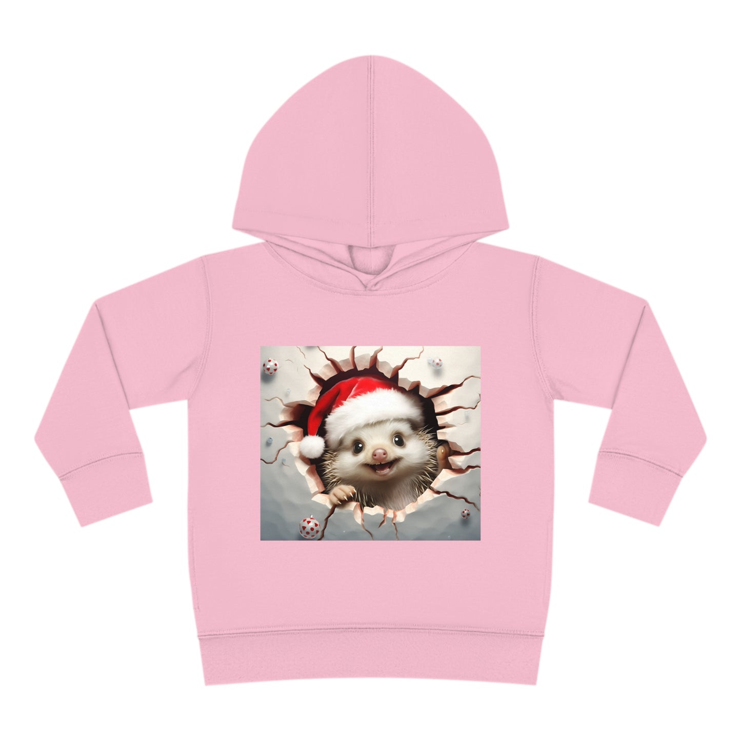 ~Baby Hedgehog~ 3D Christmas Toddler Pullover Fleece Hoodie by Rabbit Skins