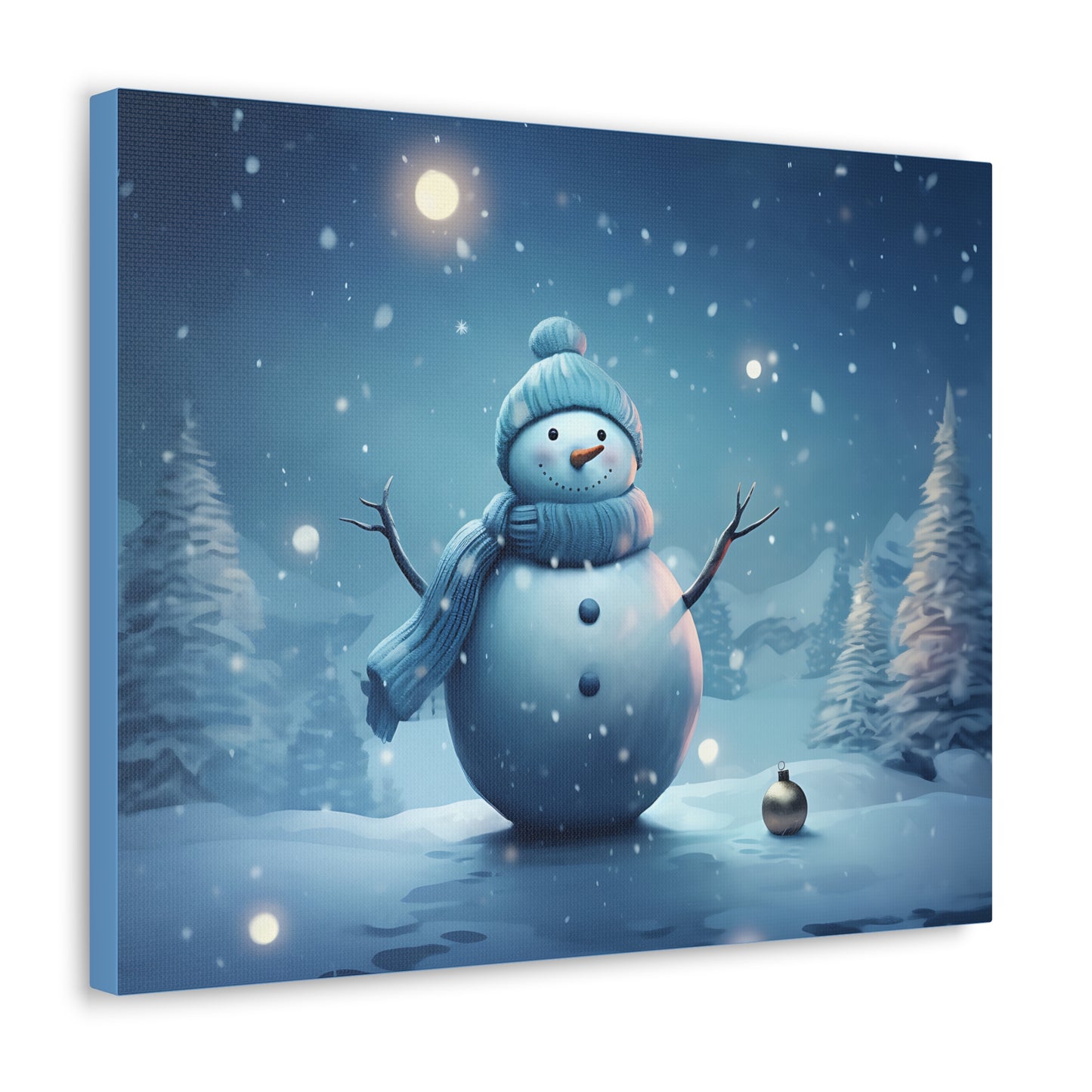 ~Blue Snowman~ Canvas Gallery Wraps