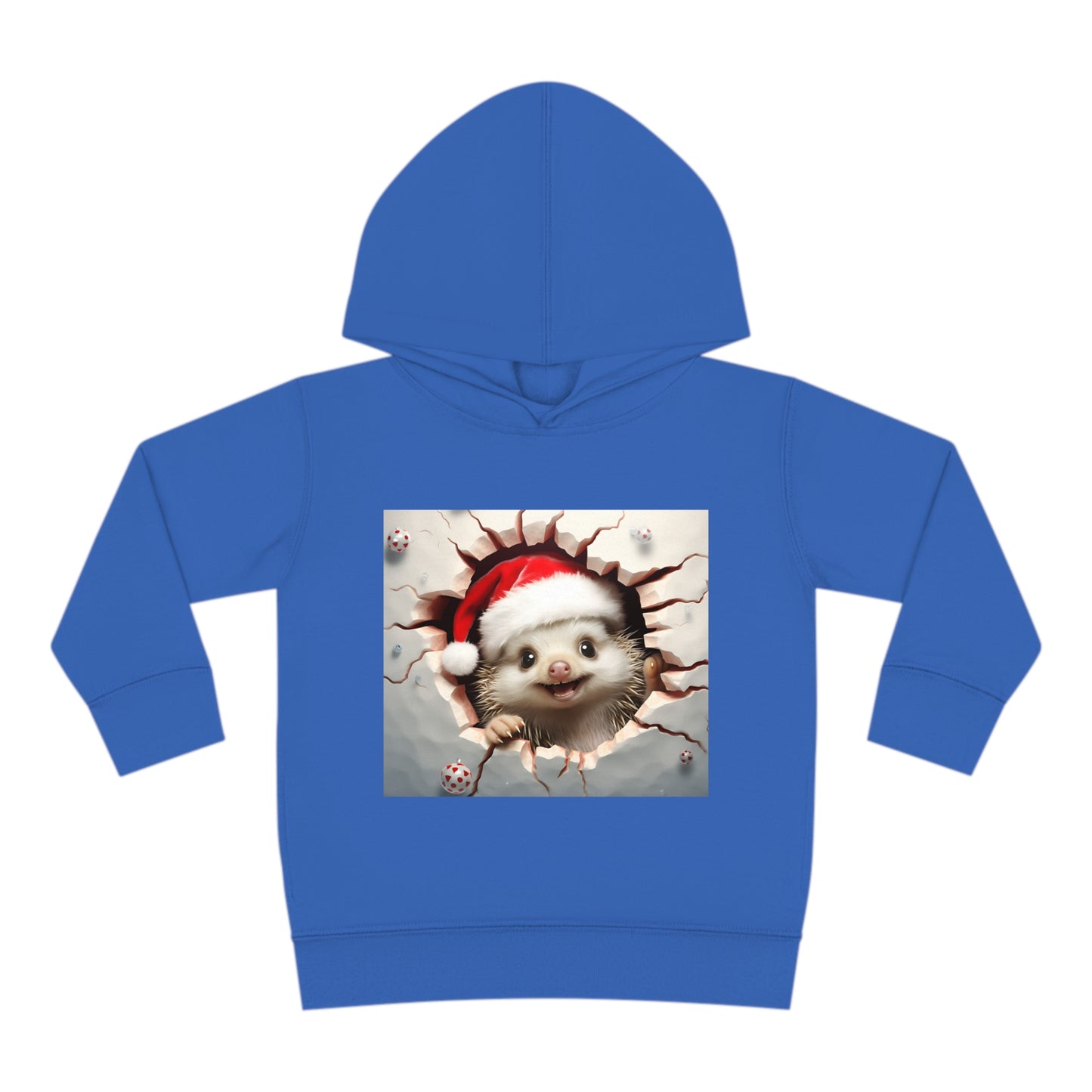 ~Baby Hedgehog~ 3D Christmas Toddler Pullover Fleece Hoodie by Rabbit Skins