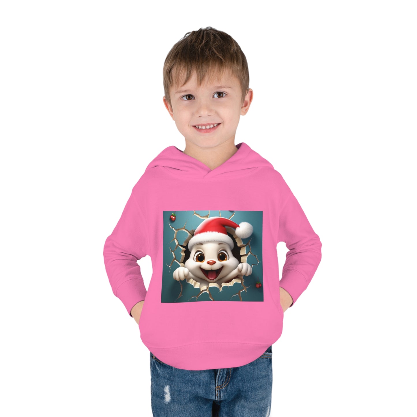 ~Bunny~ 3D Christmas Toddler Pullover Fleece Hoodie by Rabbit Skins