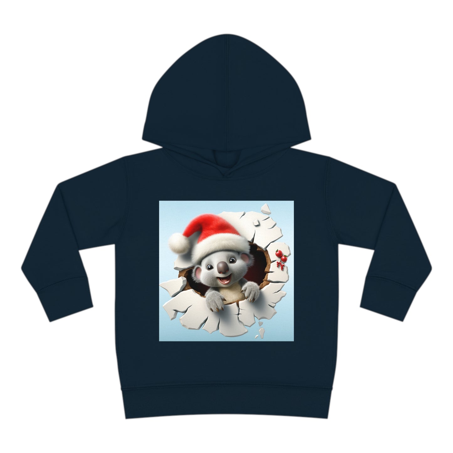 ~Baby Koala~ 3D Christmas Toddler Pullover Fleece Hoodie by Rabbit Skins