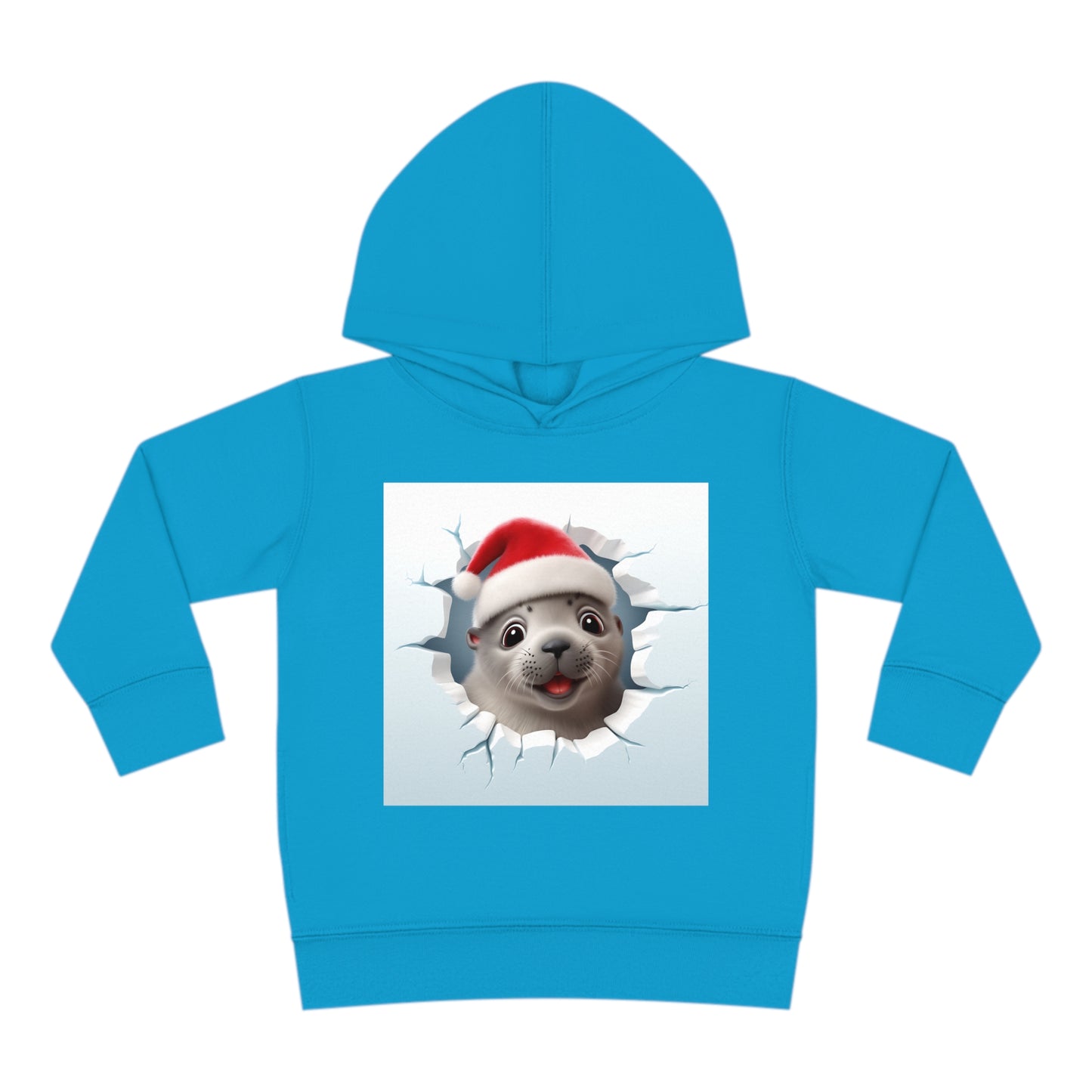~Baby Seal~ 3D Christmas Toddler Pullover Fleece Hoodie by Rabbit Skins